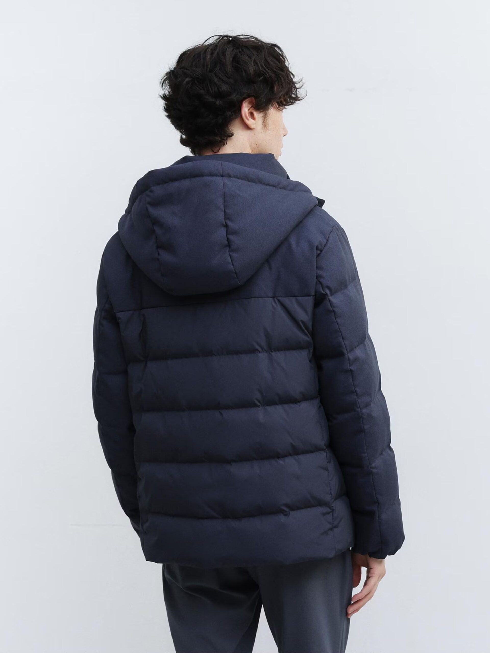 NAVY COLOR COMBI DOWN JACKET (93154024) ECS