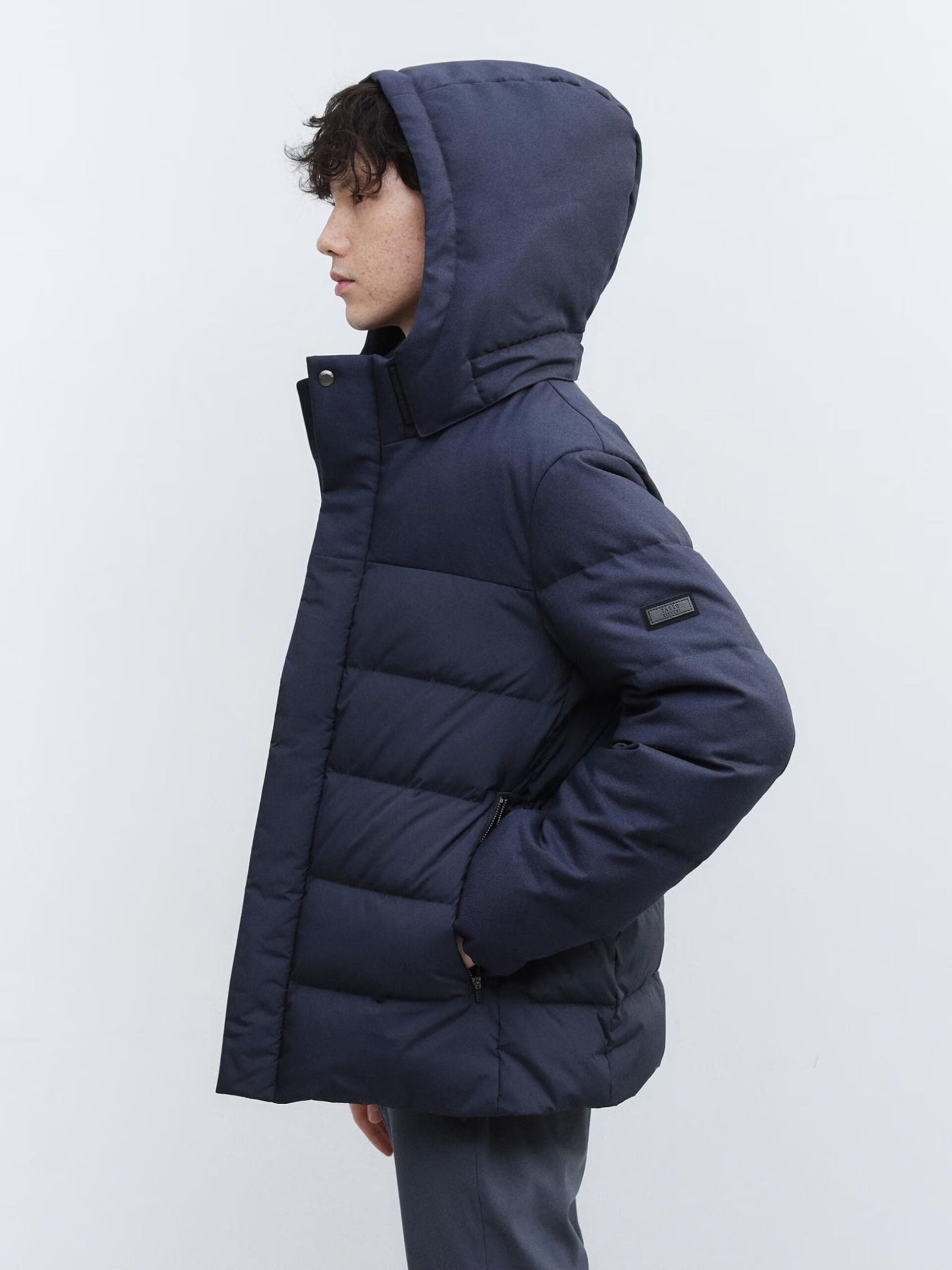 NAVY COLOR COMBI DOWN JACKET (93154026) ECS