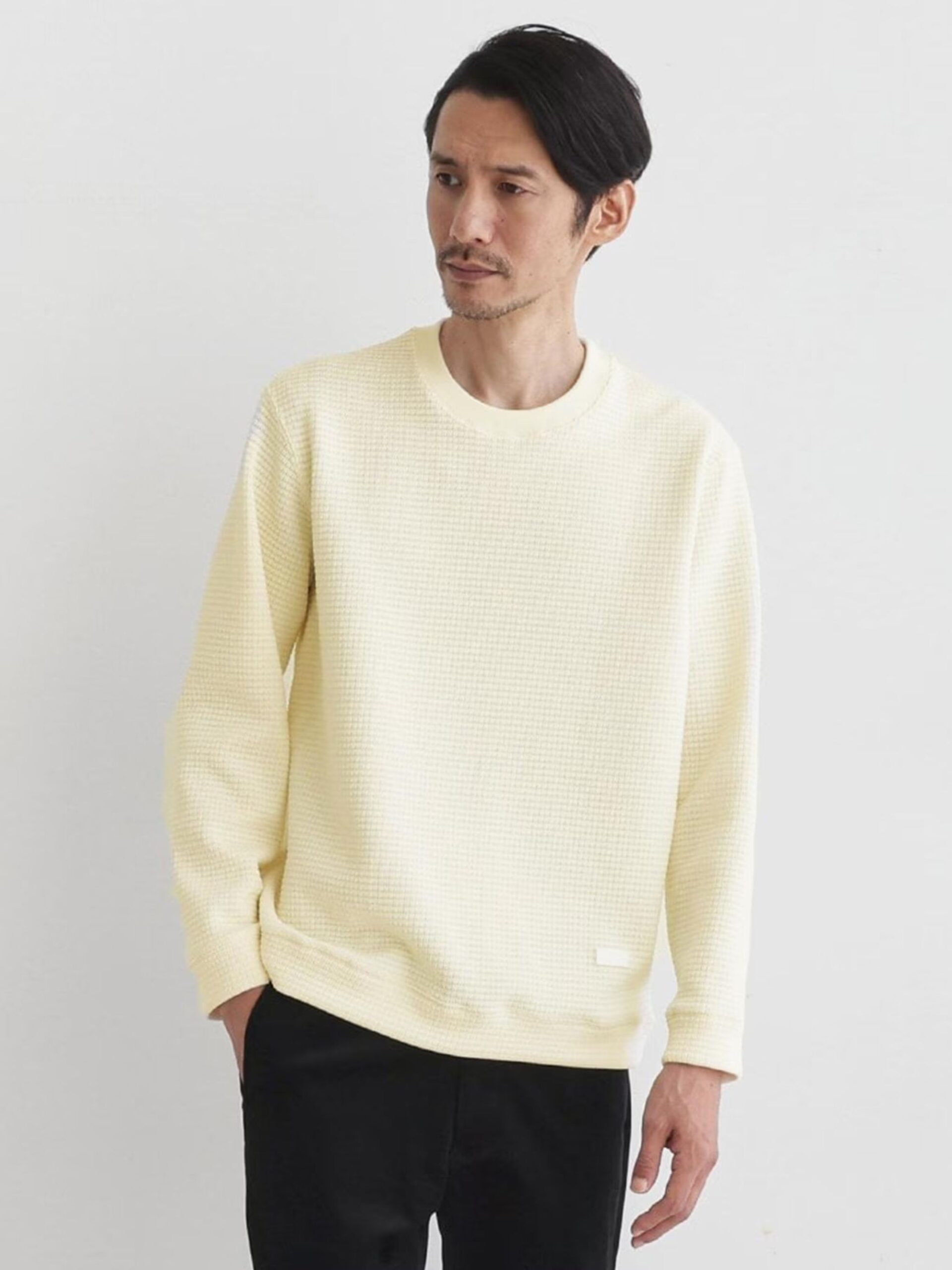 OFF WHITE MIJ KNIT-LIKE LONG SLEEVE TSHIRT (1)