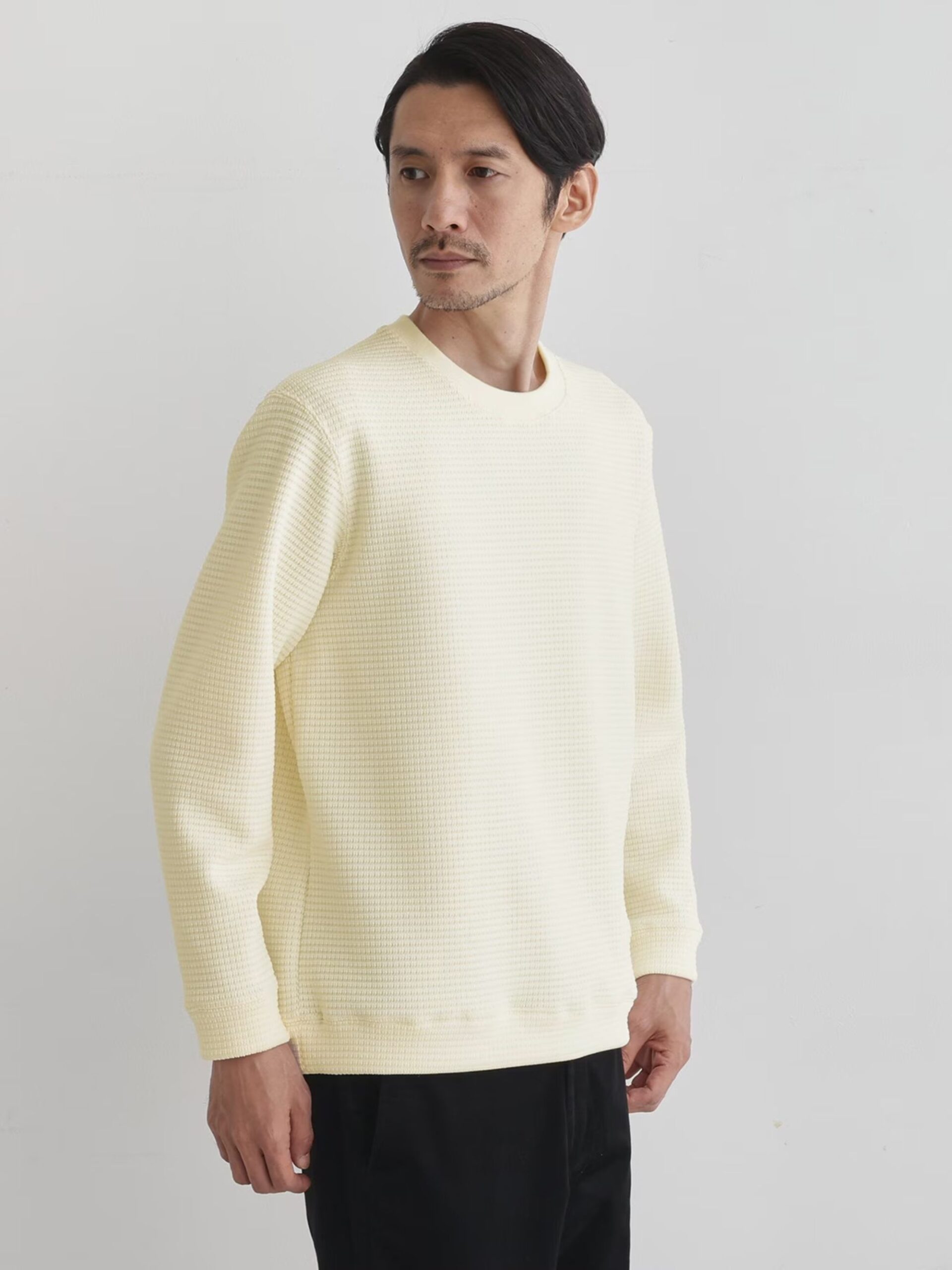 OFF WHITE MIJ KNIT-LIKE LONG SLEEVE TSHIRT (3)