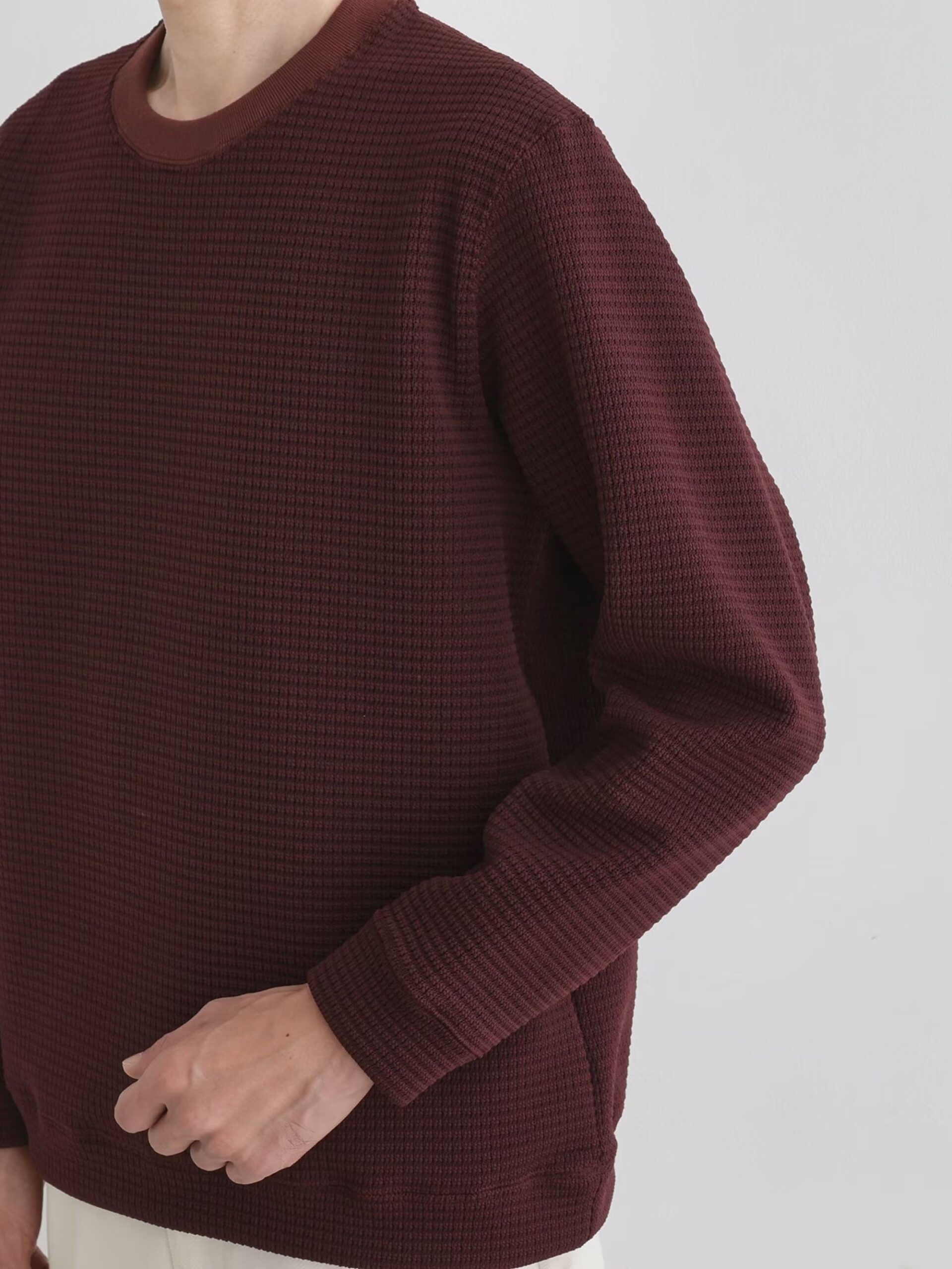 RED MIJ KNIT-LIKE LONG SLEEVE TSHIRT (10)