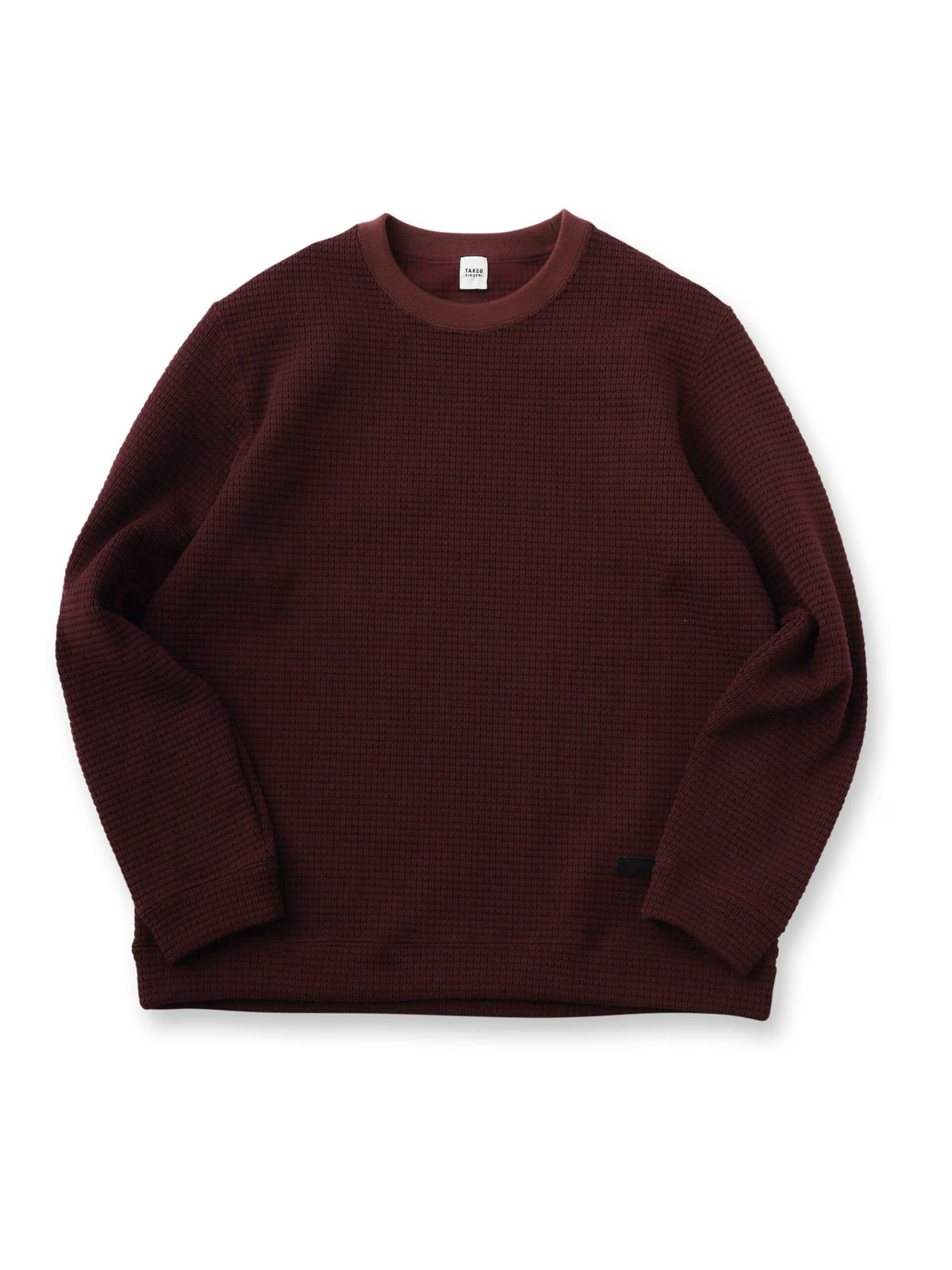 RED MIJ KNIT-LIKE LONG SLEEVE TSHIRT (2)