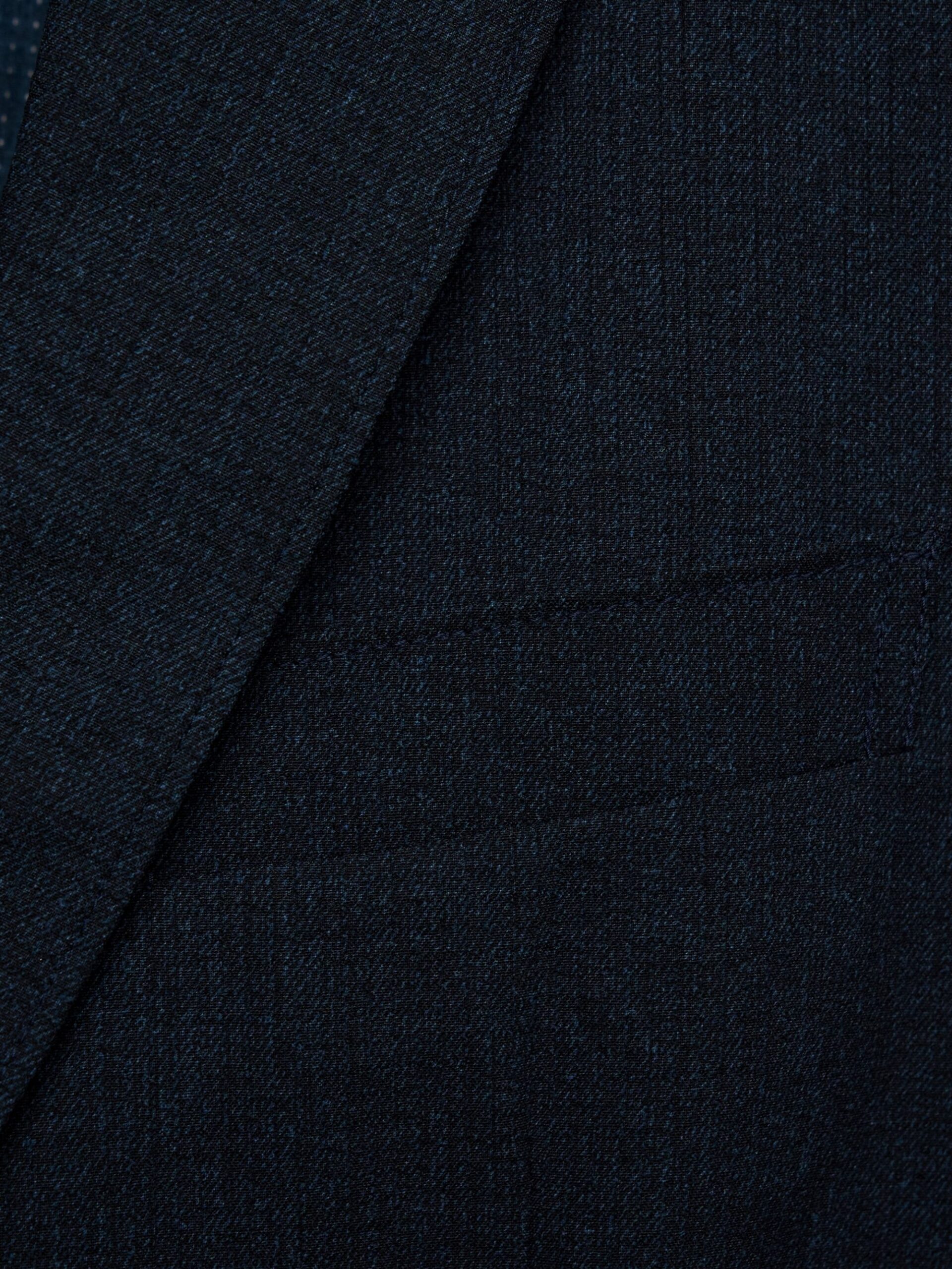 NAVY PRINTED DOTAIR BUSINESS CASUAL SUIT JACKET (5)