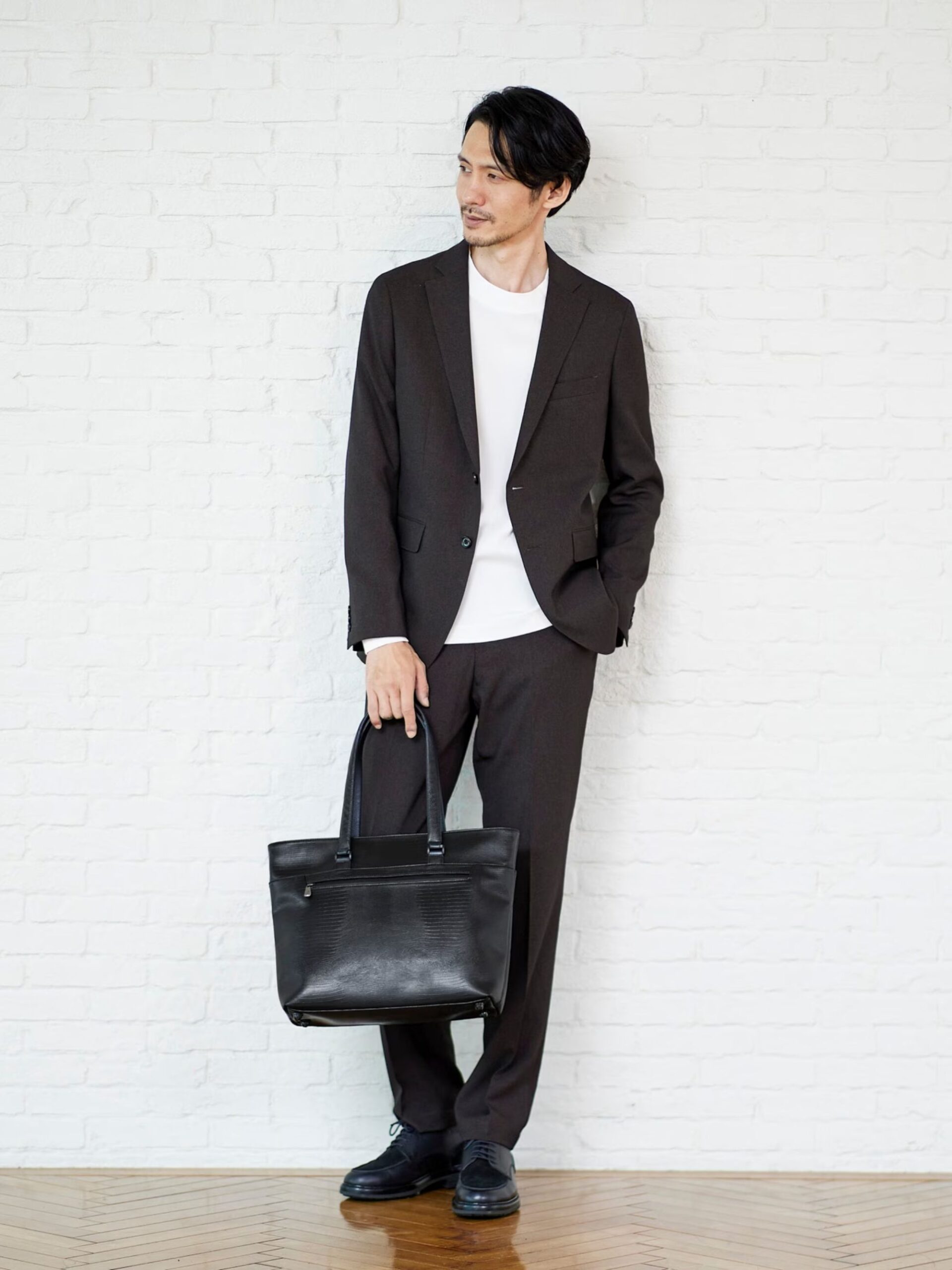 BLACK CROCODILE PATTERN WRP LIGHTWEIGHT TOTE BAG (10)