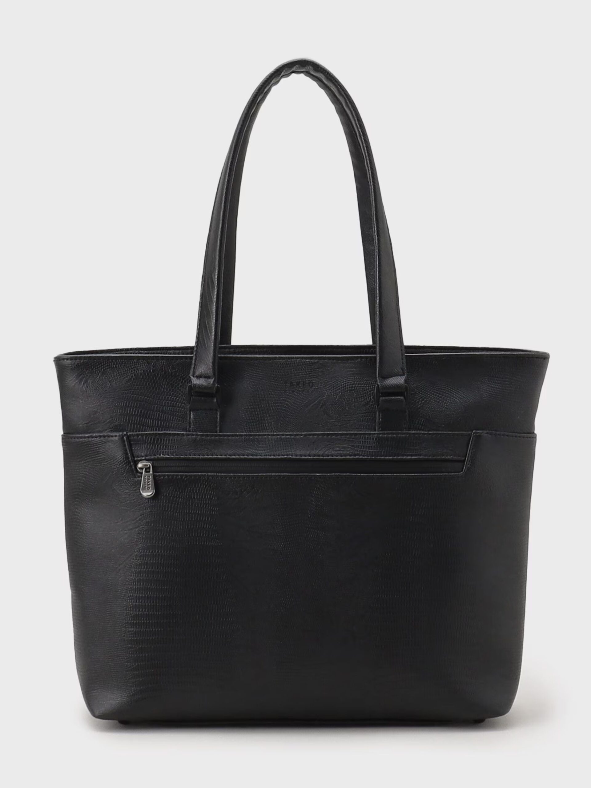 BLACK CROCODILE PATTERN WRP LIGHTWEIGHT TOTE BAG (9)