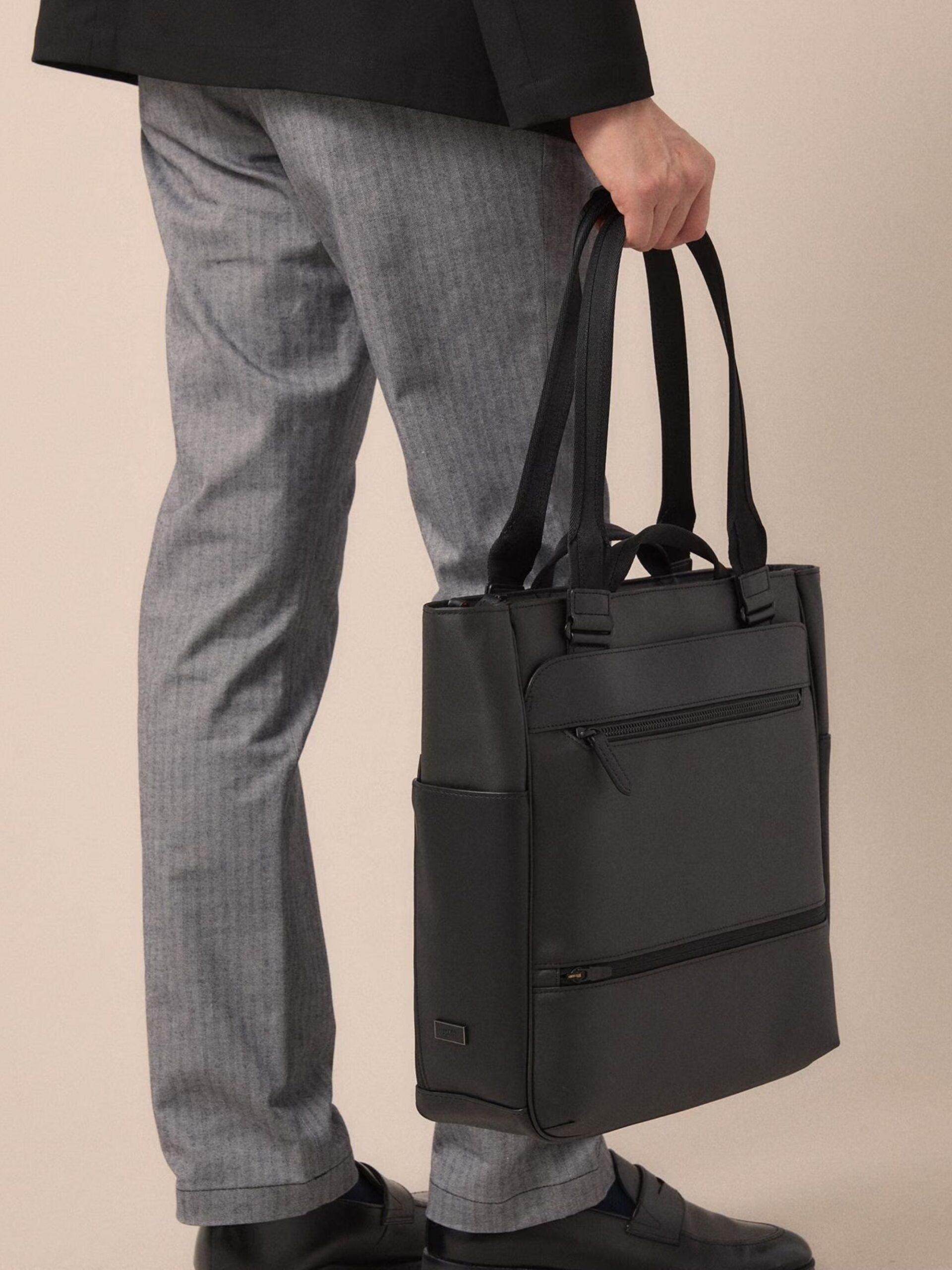 BLACK WRP COATING TOTE BAG (6)