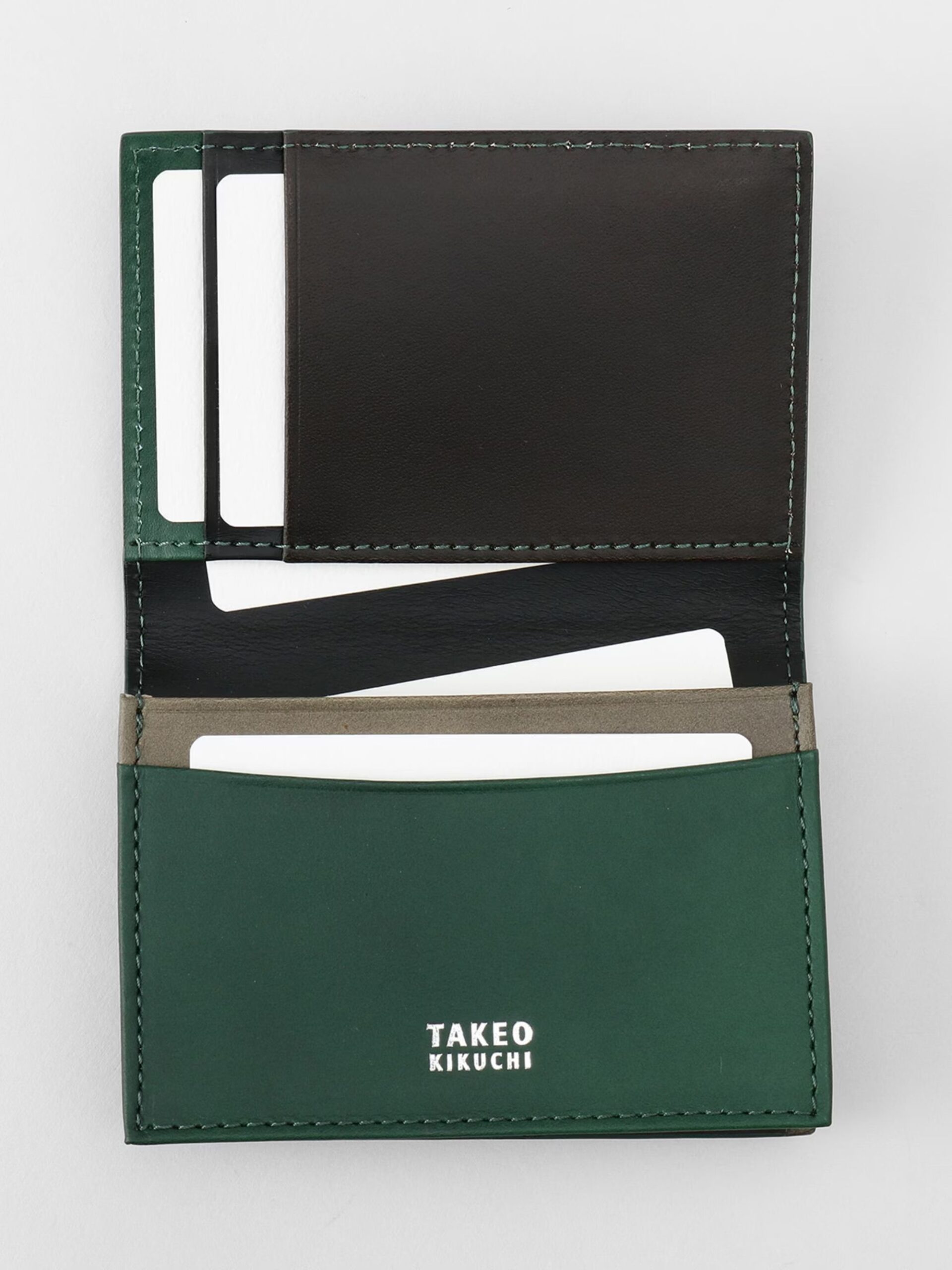 GREEN ANTIQUE LEATHER CARD HOLDER (4)