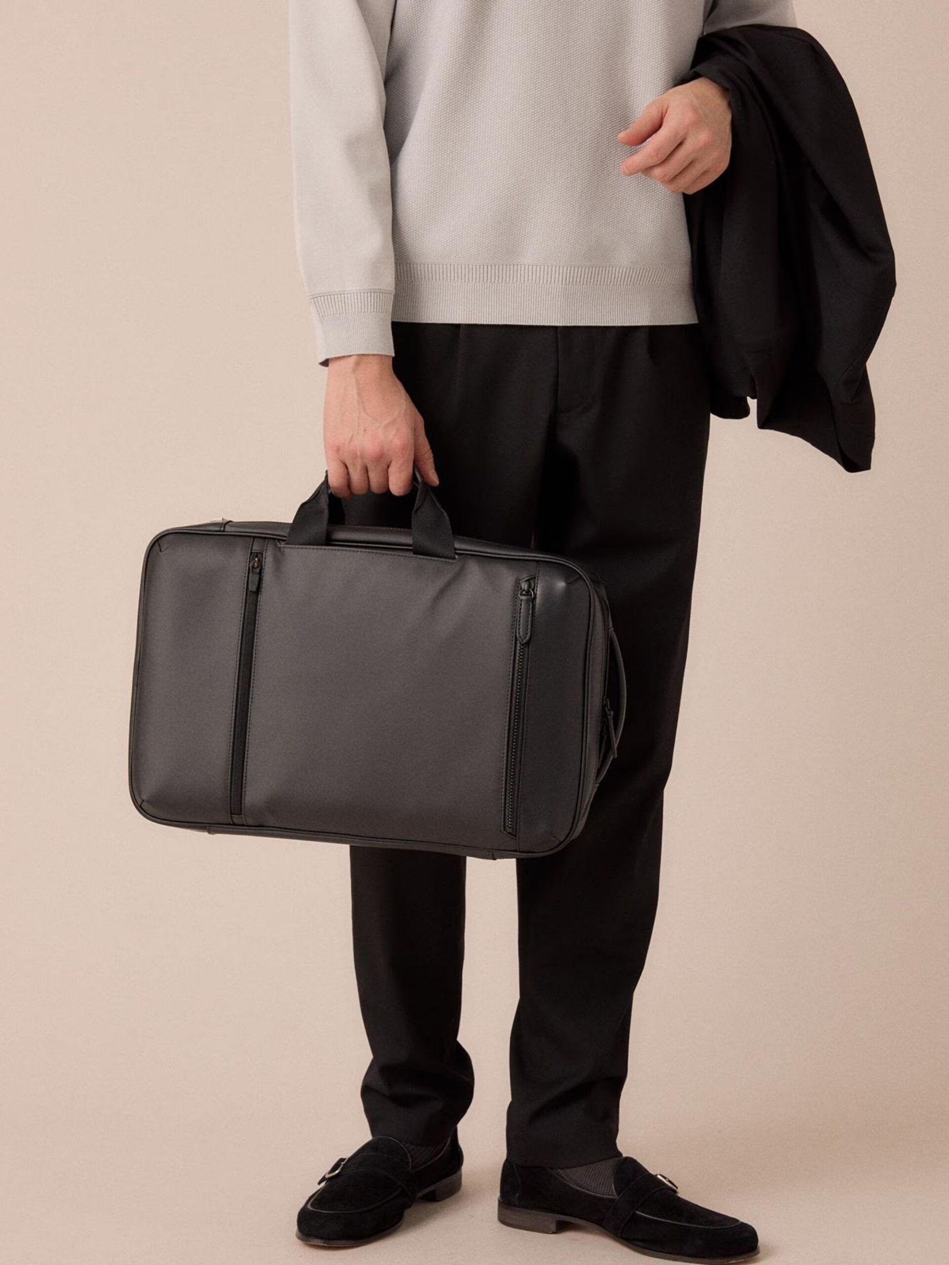 GREY WRP COATING 2WAY BACKPACK (24)