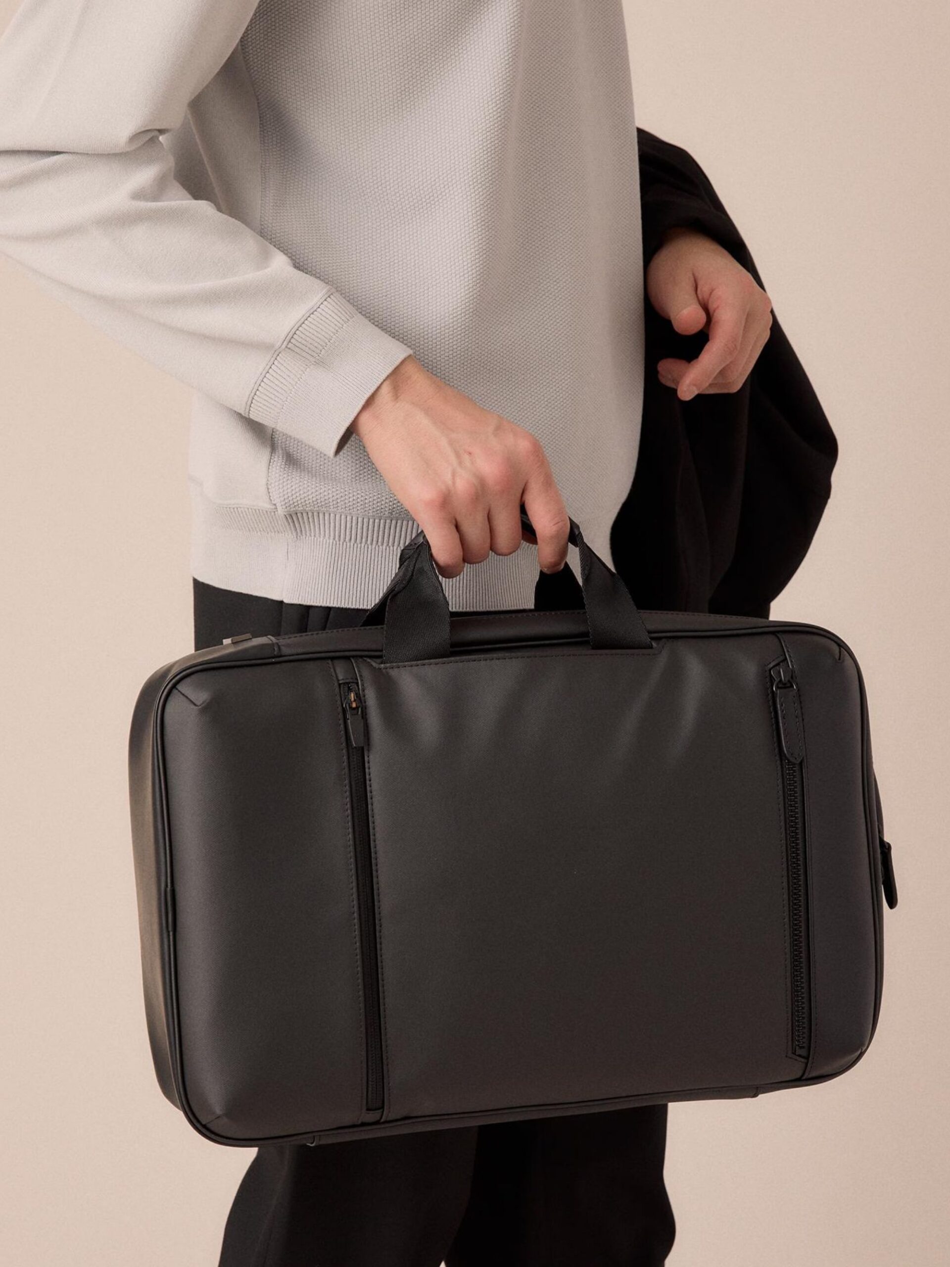 GREY WRP COATING 2WAY BACKPACK (25)