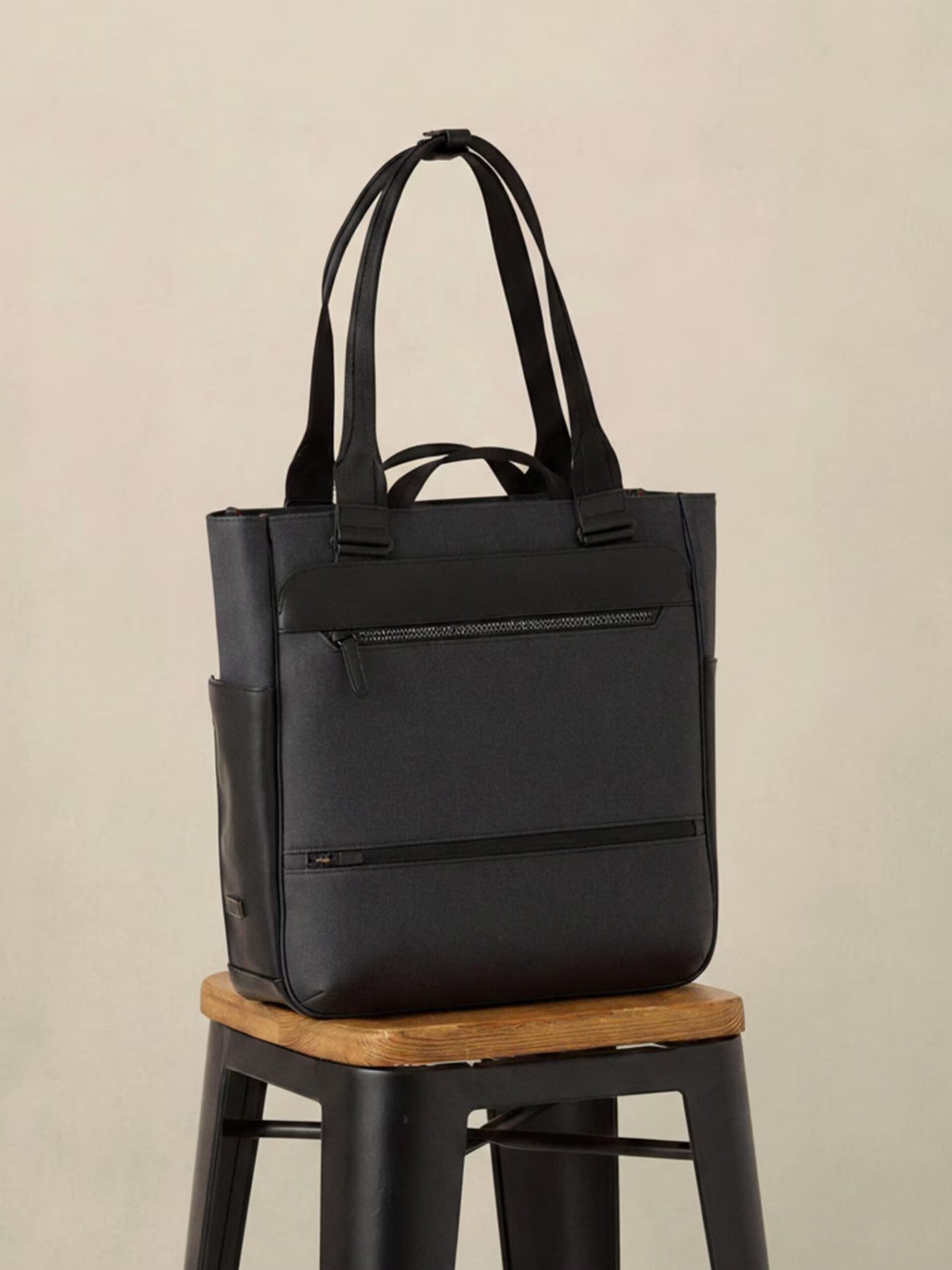 GREY WRP COATING TOTE BAG