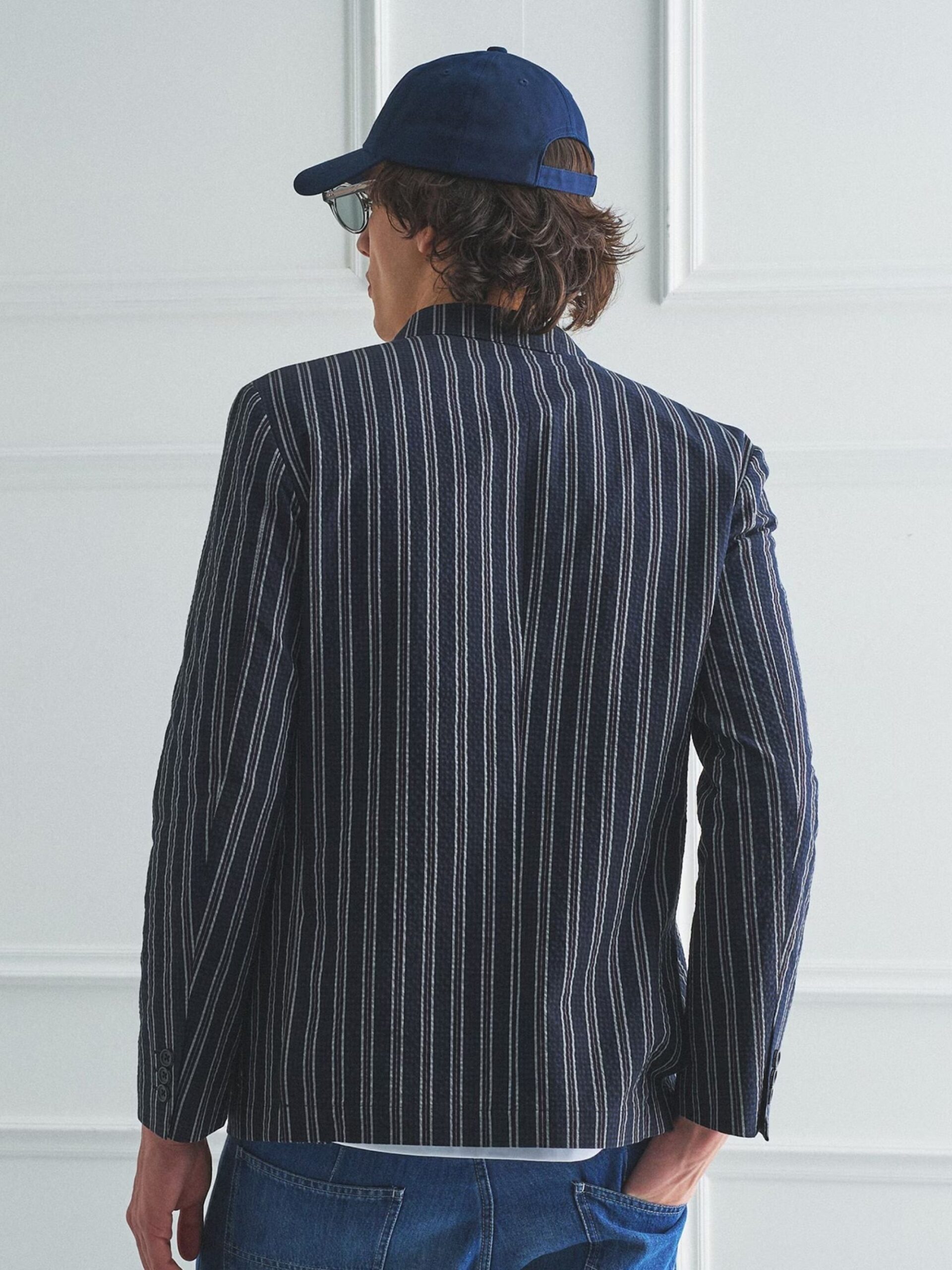 BOWLER HAT LABEL SUCKER STRIPE DOUBLE JACKET (93145603) *ECS - Image 15