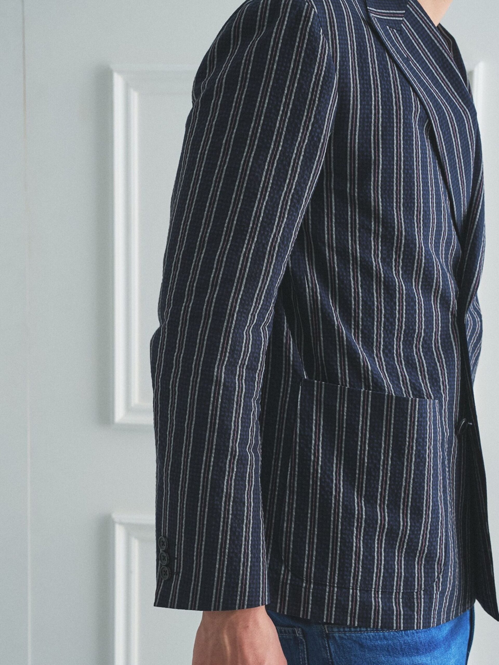 BOWLER HAT LABEL SUCKER STRIPE DOUBLE JACKET (93145603) *ECS - Image 11