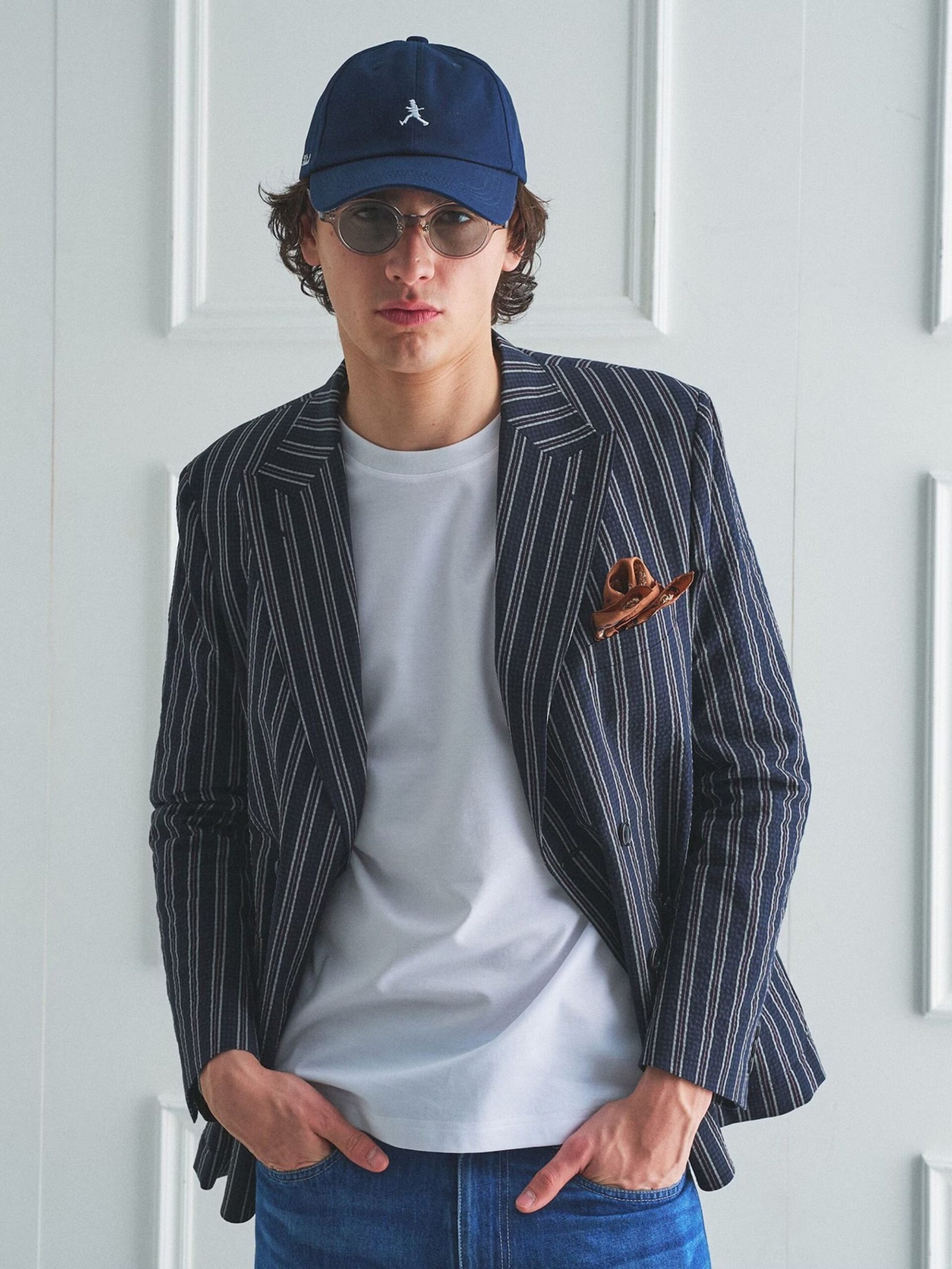 BOWLER HAT LABEL SUCKER STRIPE DOUBLE JACKET (93145603) *ECS - Image 4