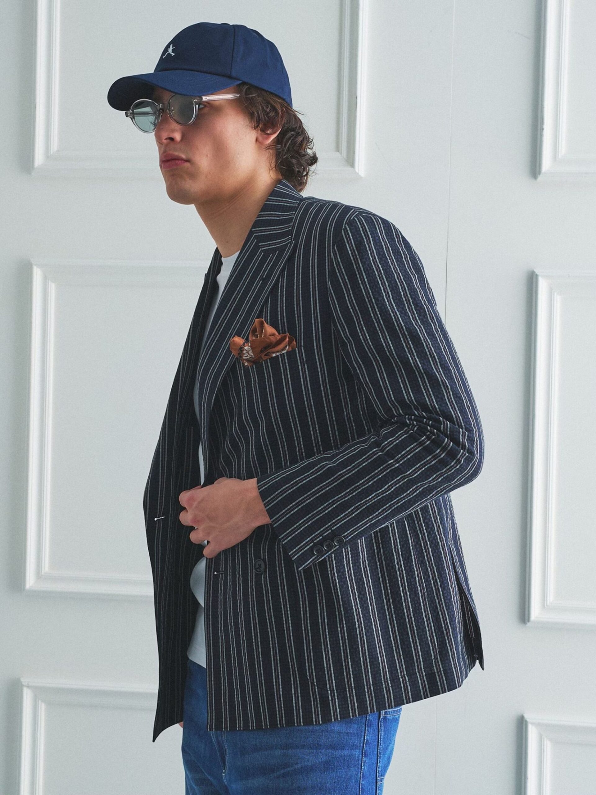 BOWLER HAT LABEL SUCKER STRIPE DOUBLE JACKET (93145603) *ECS - Image 3