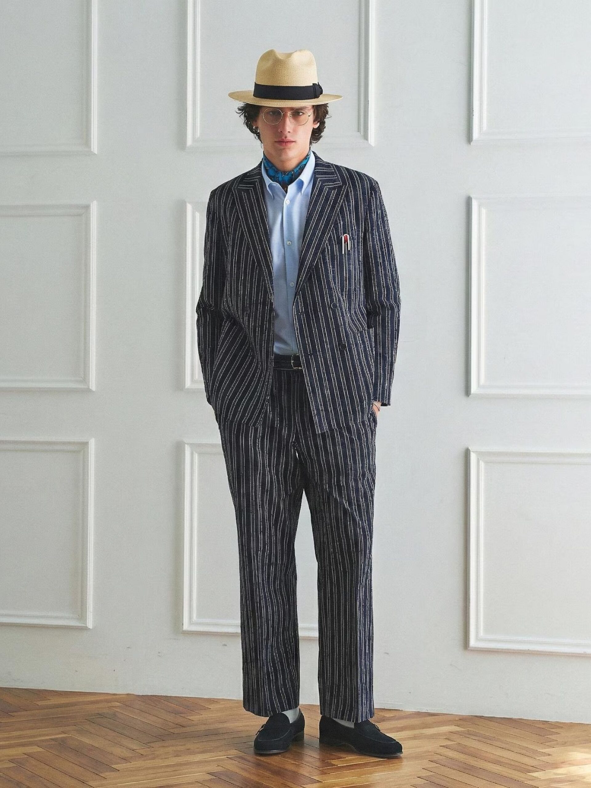 BOWLER HAT LABEL SUCKER STRIPE DOUBLE JACKET (93145603) *ECS - Image 16