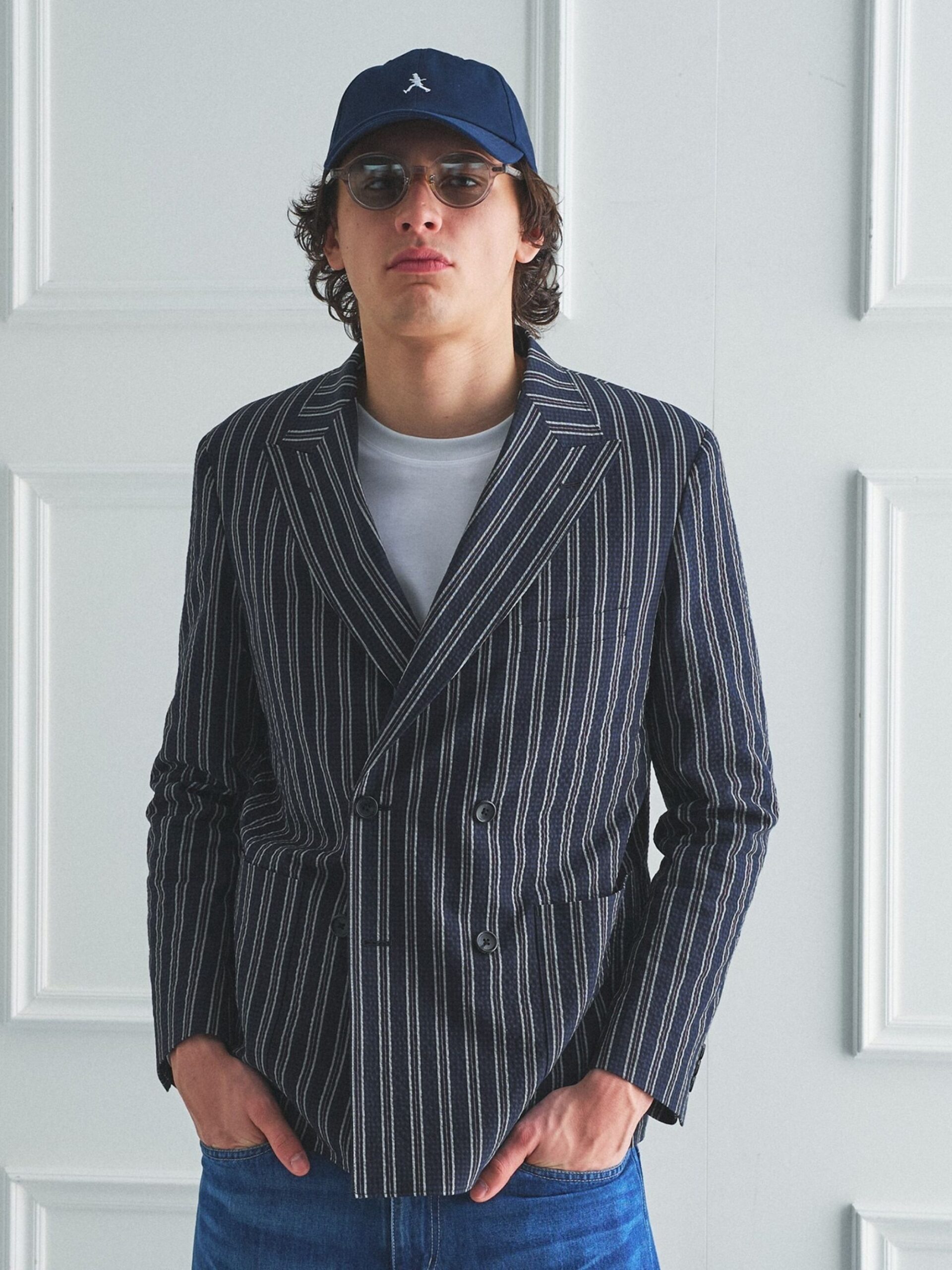 BOWLER HAT LABEL SUCKER STRIPE DOUBLE JACKET (93145603) *ECS - Image 13