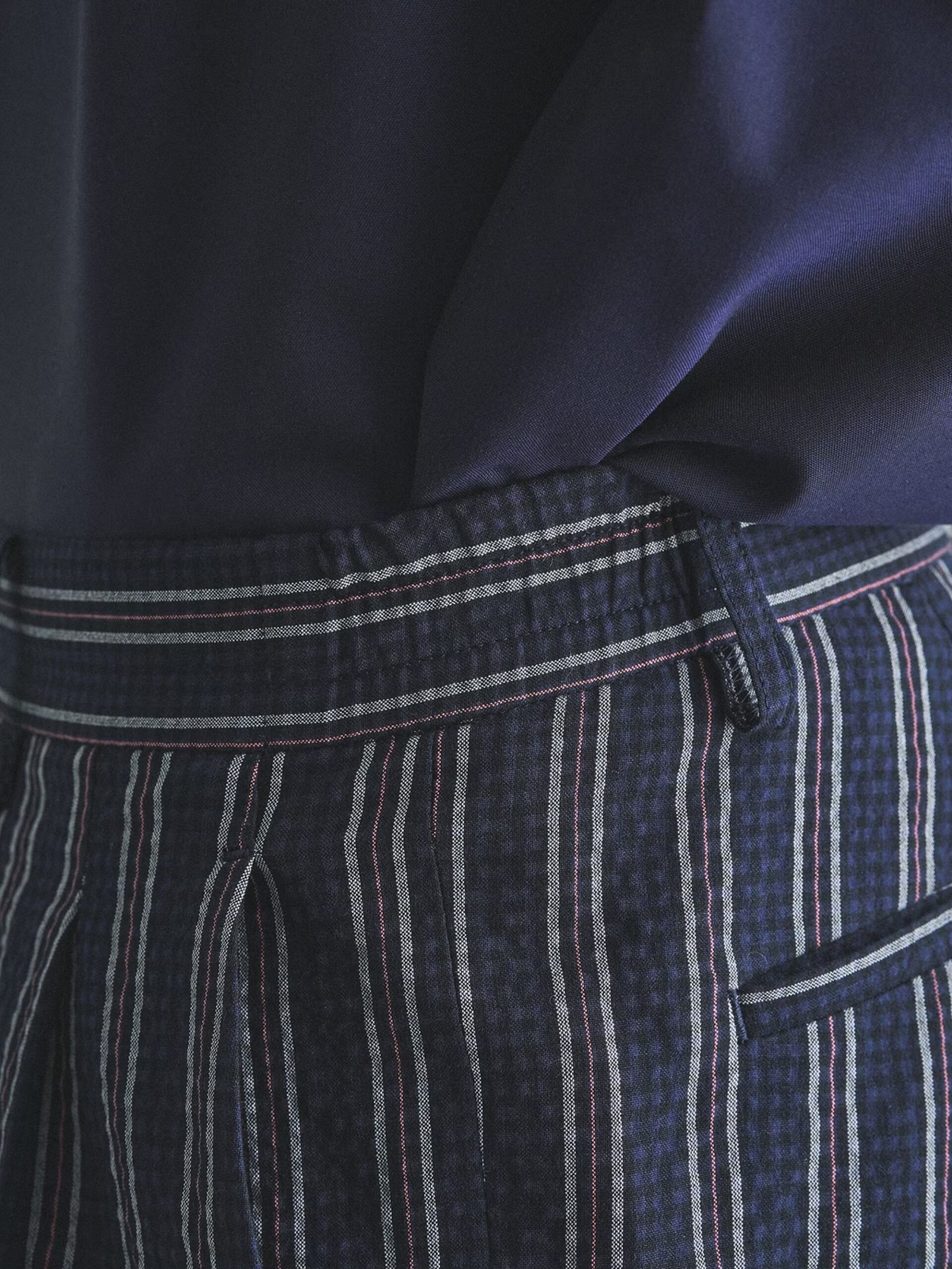 BOWLER HAT LABEL SUCKER STRIPE EASY WIDE PANTS (93175603) *ECS - Image 14