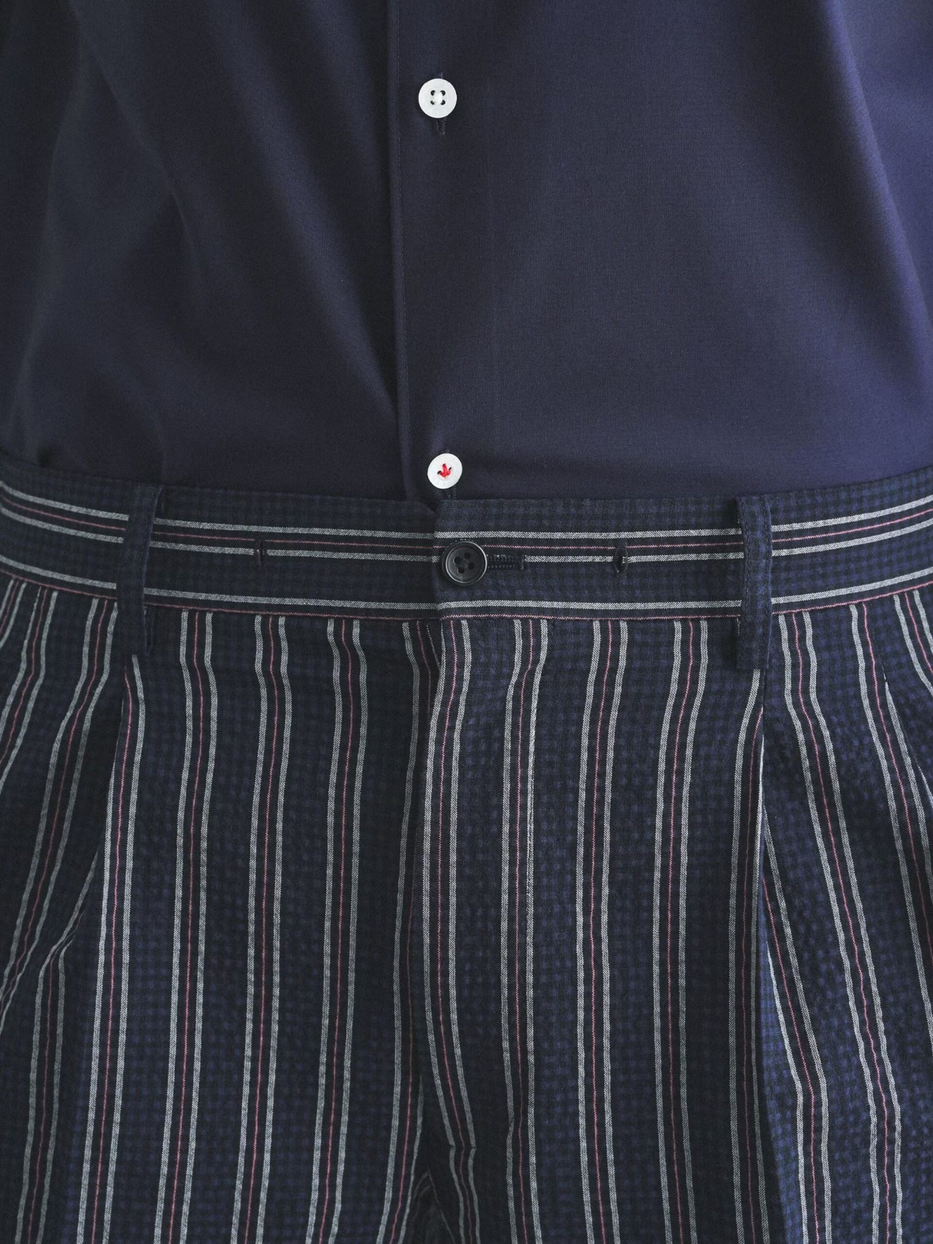 BOWLER HAT LABEL SUCKER STRIPE EASY WIDE PANTS (93175603) *ECS - Image 11