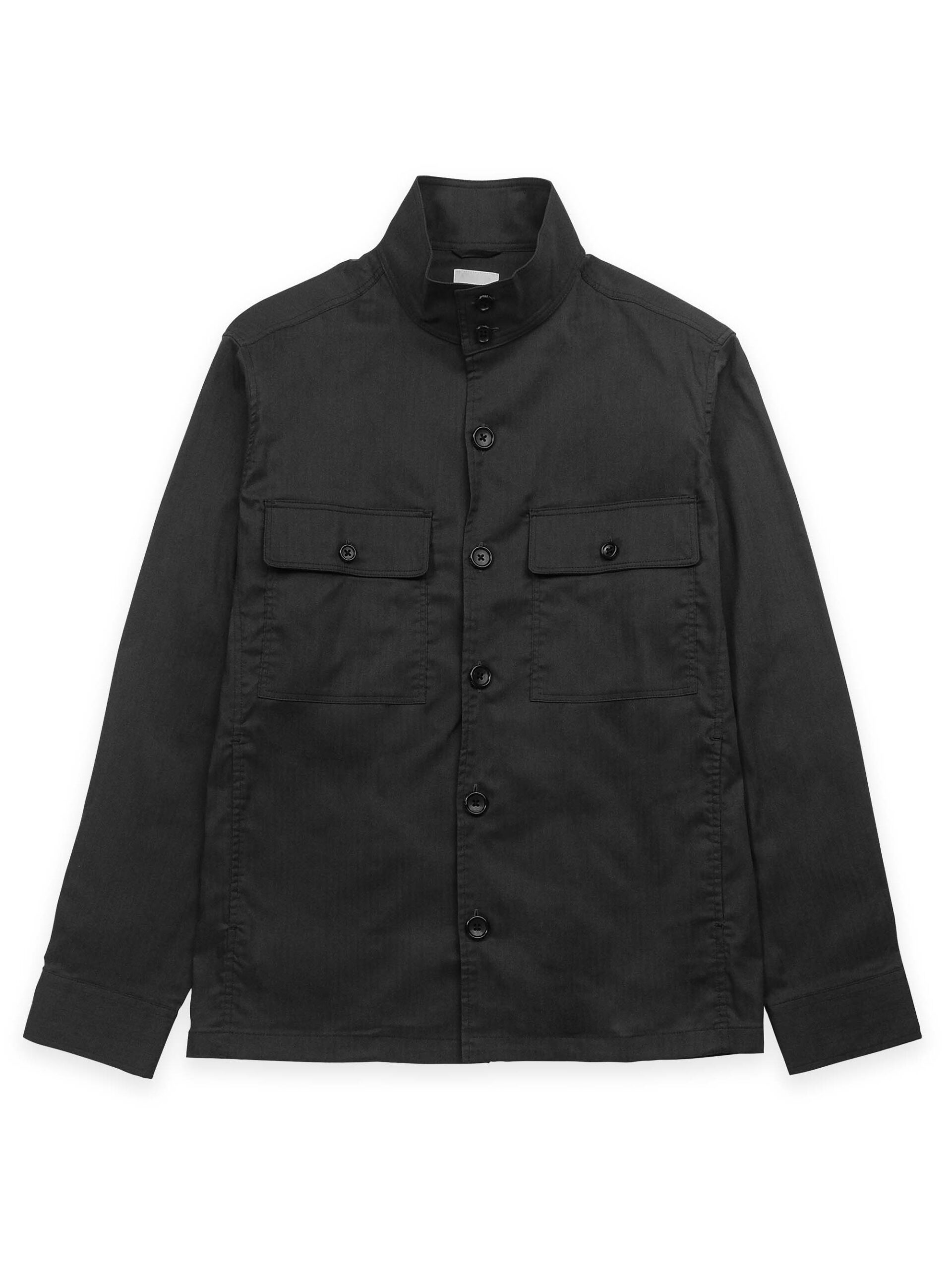 COOLMAX HERRINGBONE STAND COLLAR JACKET (K8144101)