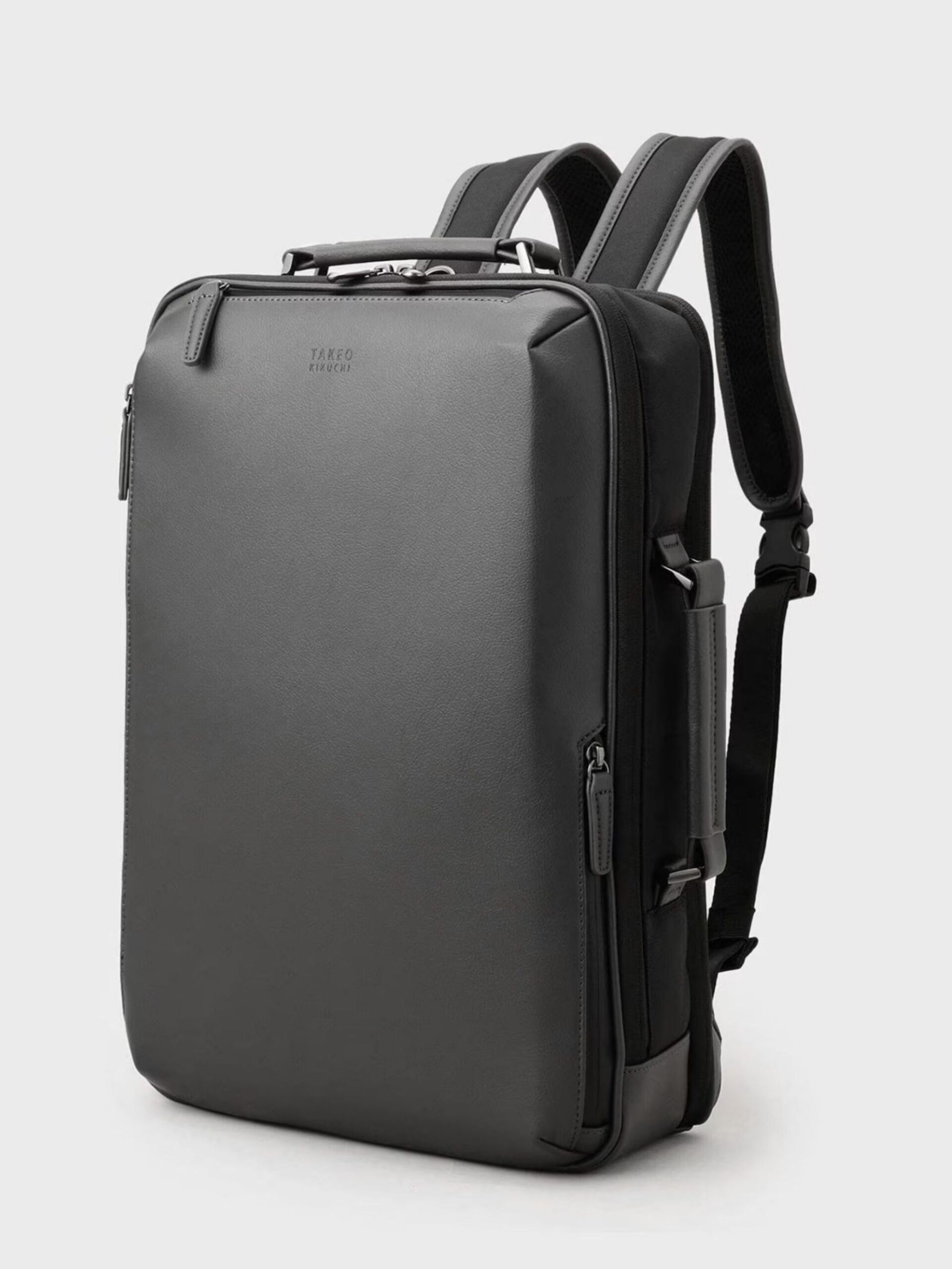 GREY WRP RECYCLE ECO LEATHER BACKPACK (07001300)