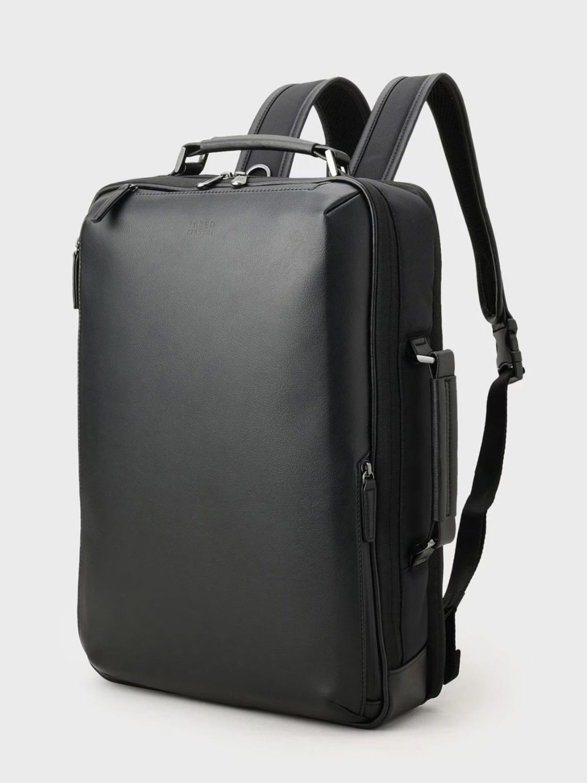 BLACK WRP RECYCLE ECO LEATHER BACKPACK (07001300)
