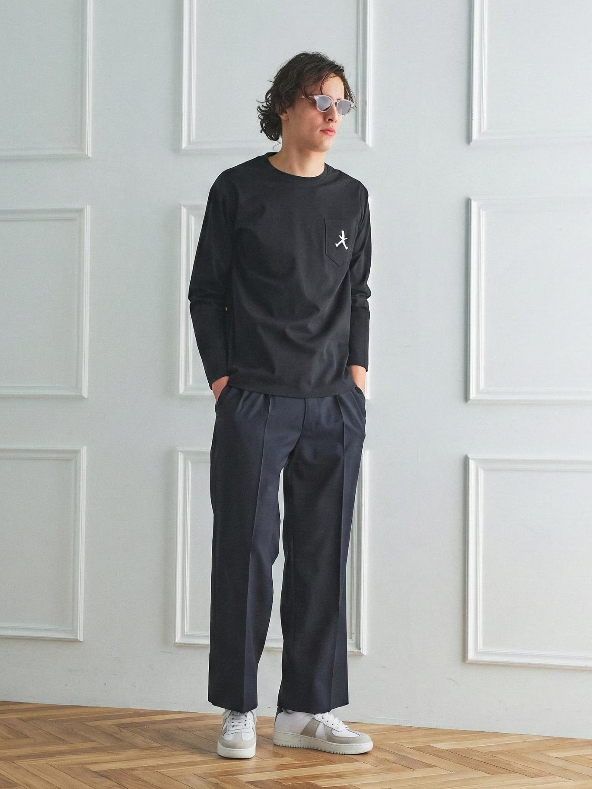 BOWLER HAT LABEL LEATHER SNEAKER (93105650) *ECS - Image 3