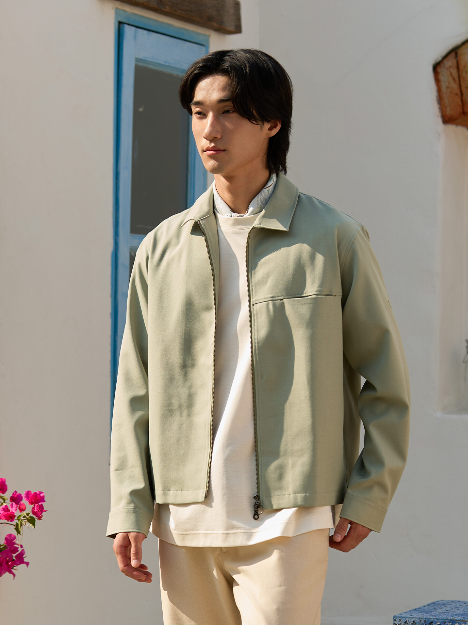 DRY STRETCH ZIPPER SHIRT JACKET (K8144201) - Image 3