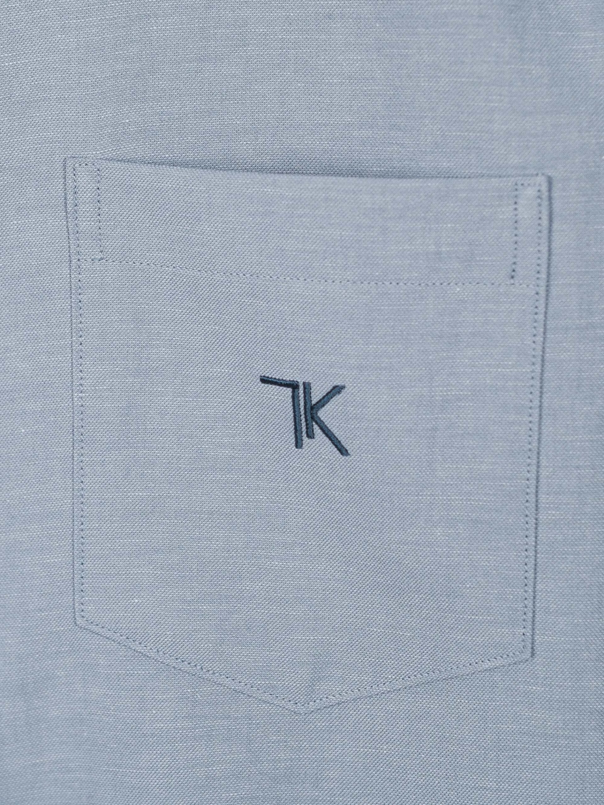 POLYESTER COTTON LINEN VINTAGE FINISH SHIRT (K8184401) - Image 7