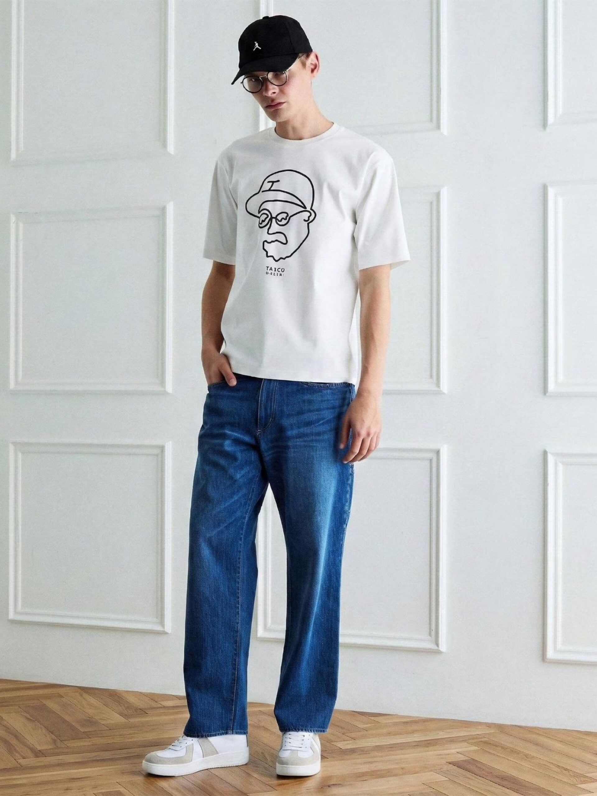 BOWLER HAT LABEL ICE CLEAR ONE-LINE ART TSHIRT (93125603) *ECS - Image 23