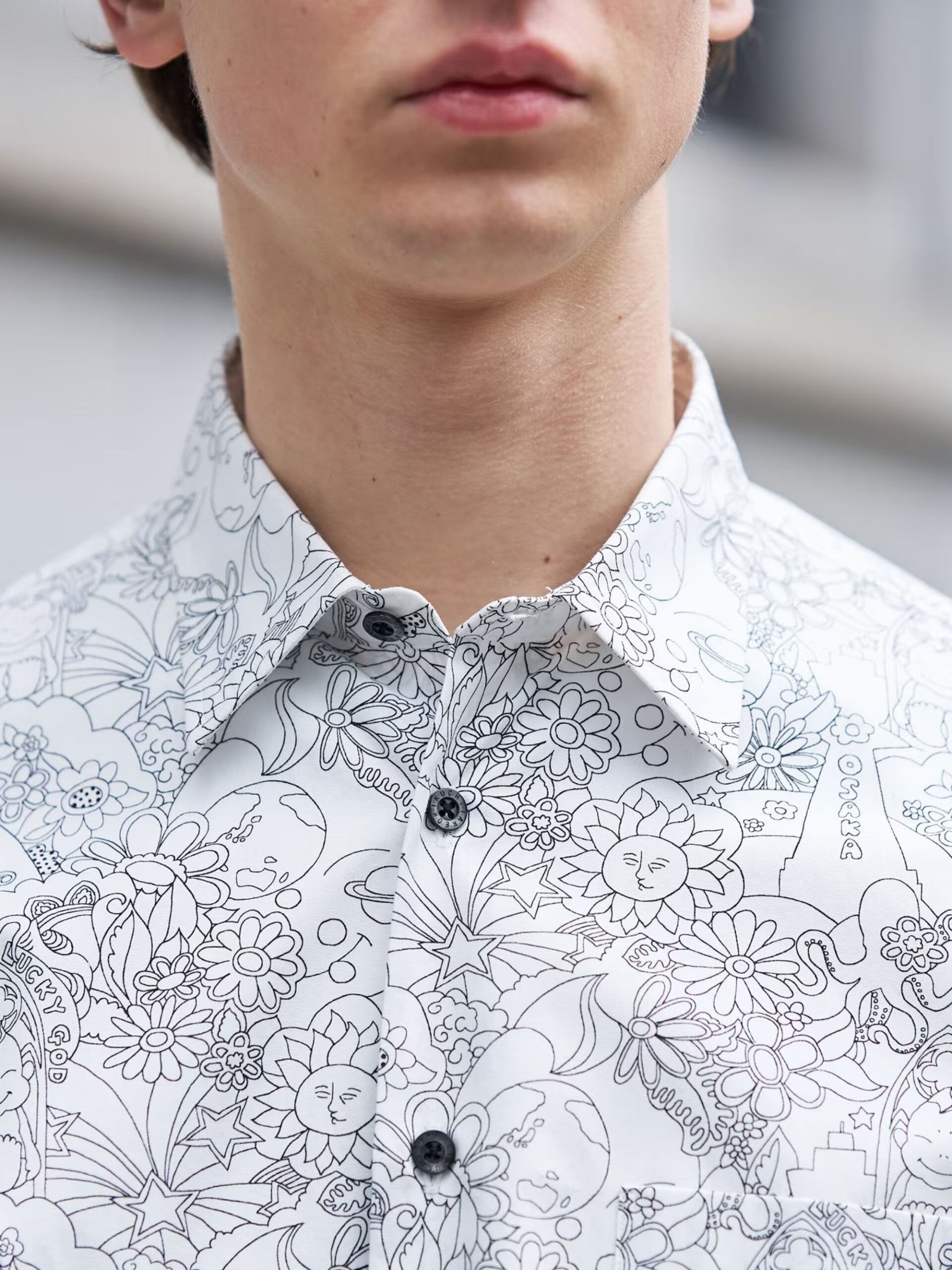 MIJ BOWLER HAT LABEL LUCKY BILLIKEN PRINT SS SHIRT (93185605) *ECS - Image 12