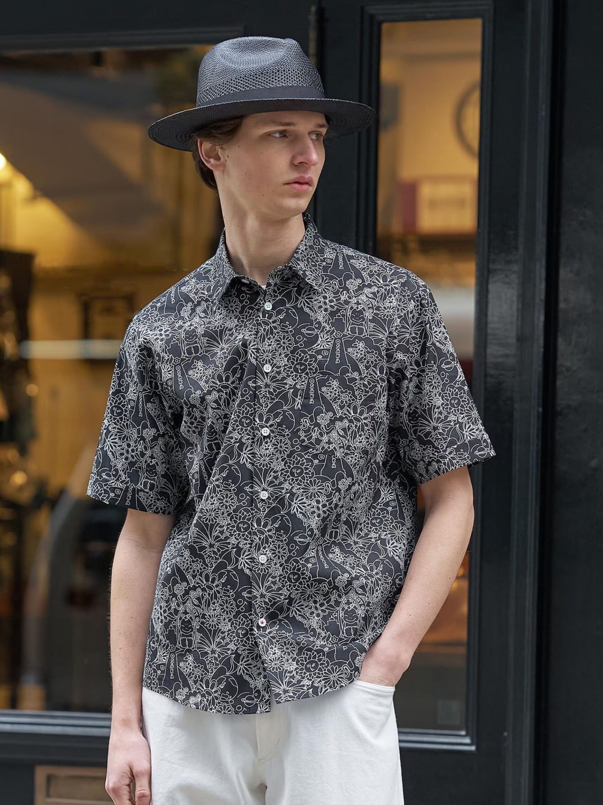 MIJ BOWLER HAT LABEL LUCKY BILLIKEN PRINT SS SHIRT (93185605) *ECS - Image 6