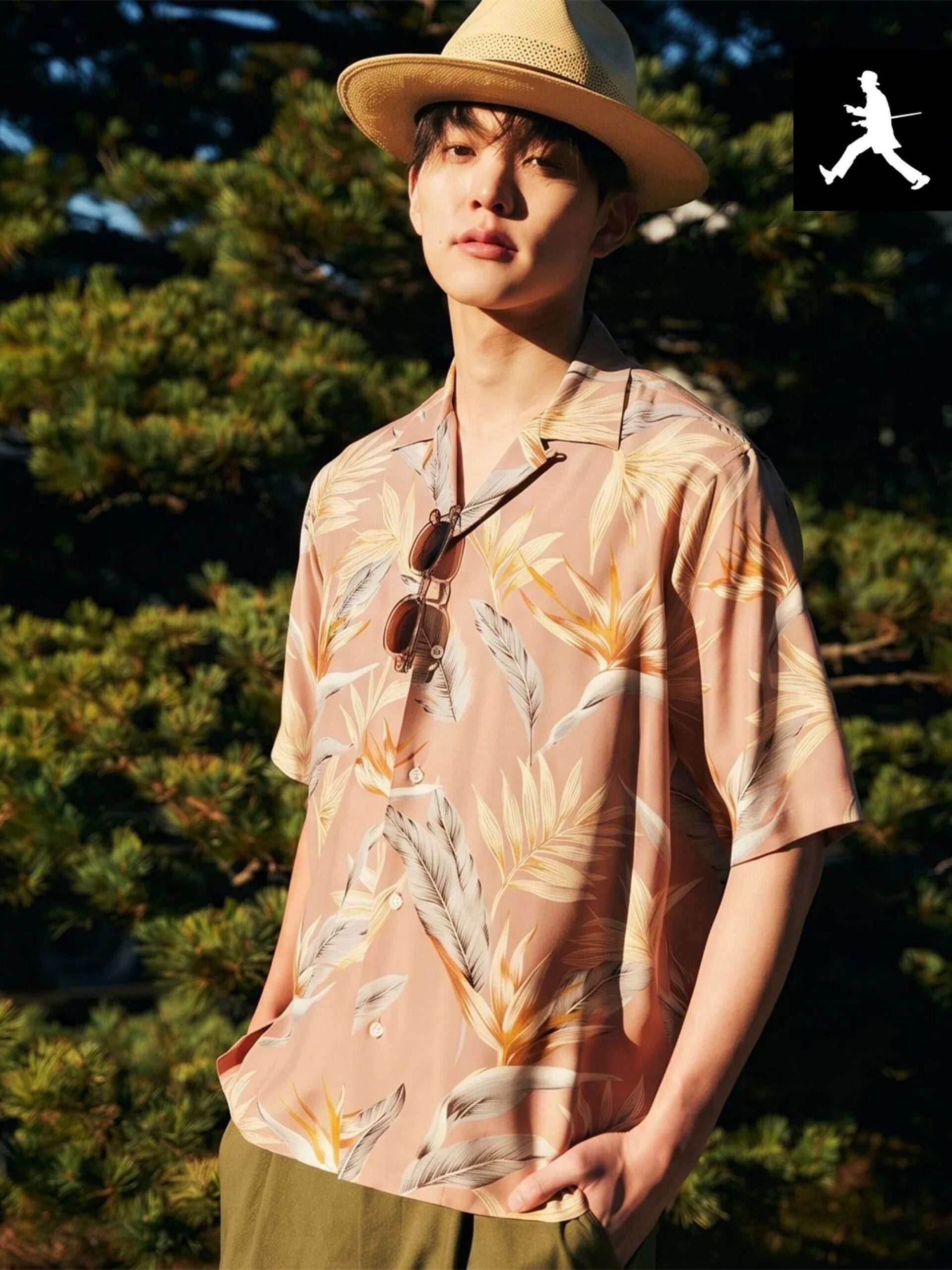 MIJ BOWLER HAT LABEL TROPICAL FLORAL SS SHIRT (93185609) *ECS