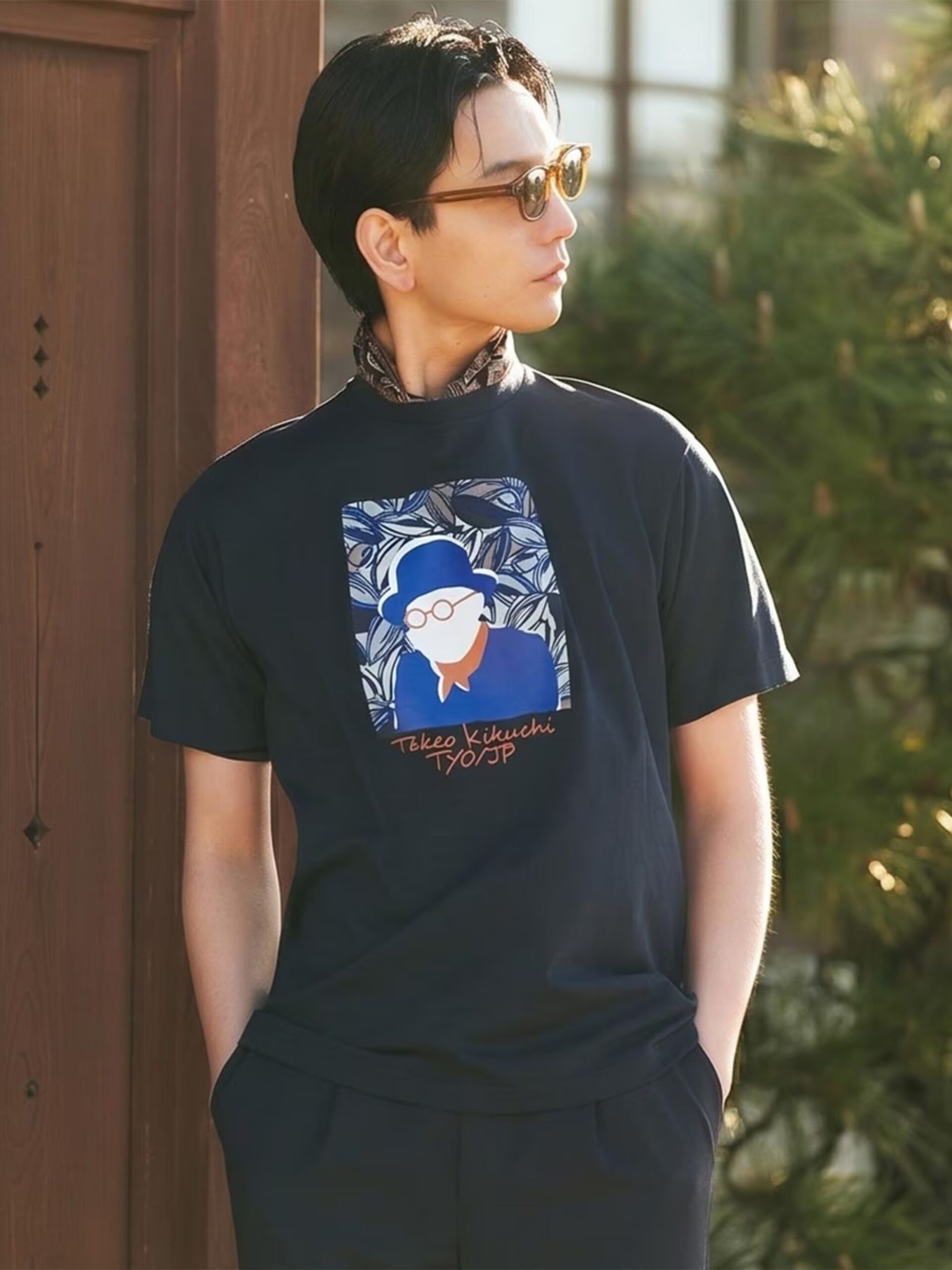 MIJ CACAO SQUARE PRINT TSHIRT (07025002)