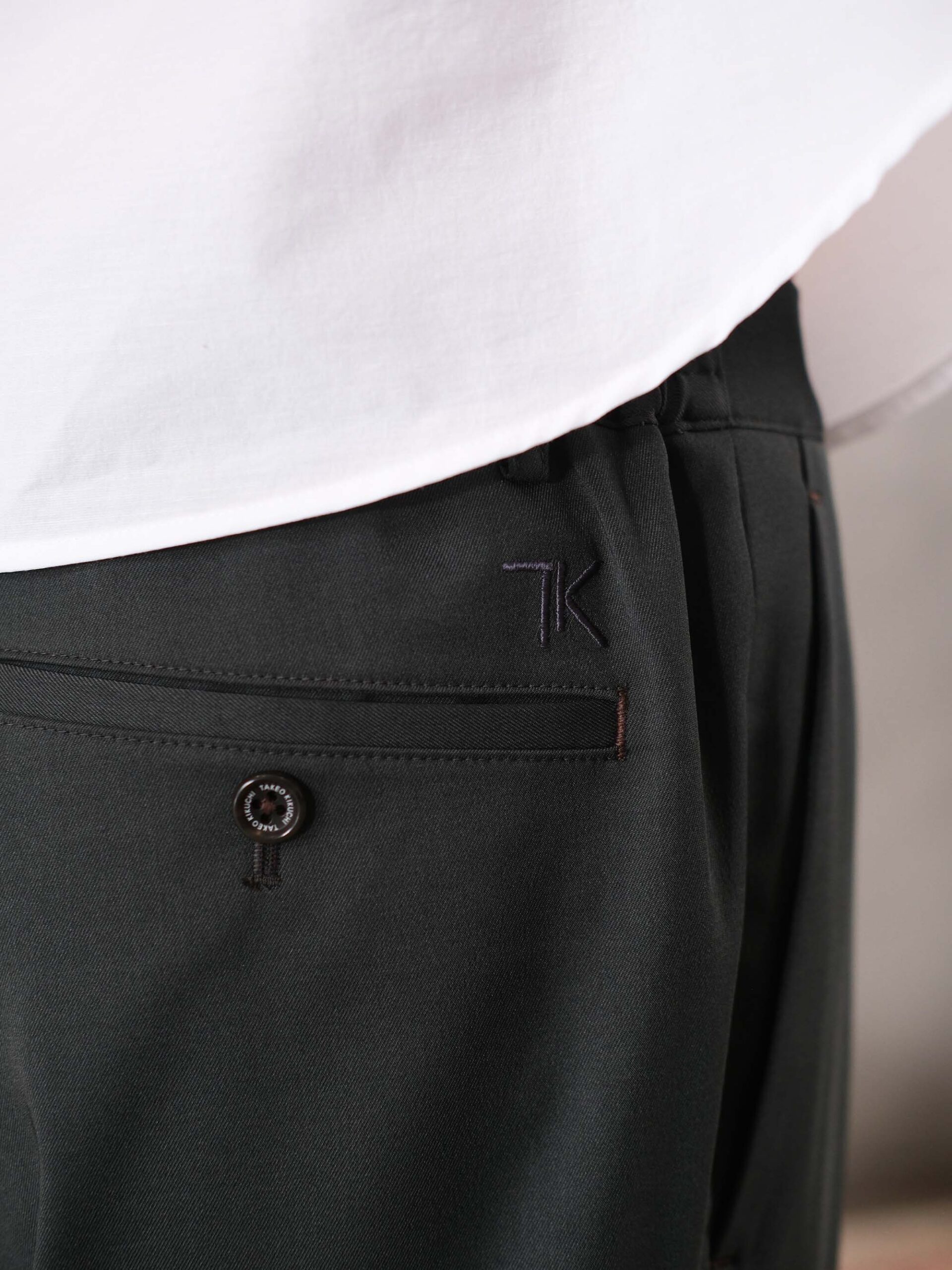 THICK&THIN YARN TWILL STRAIGHT EASY PANTS (K8174502) - Image 4