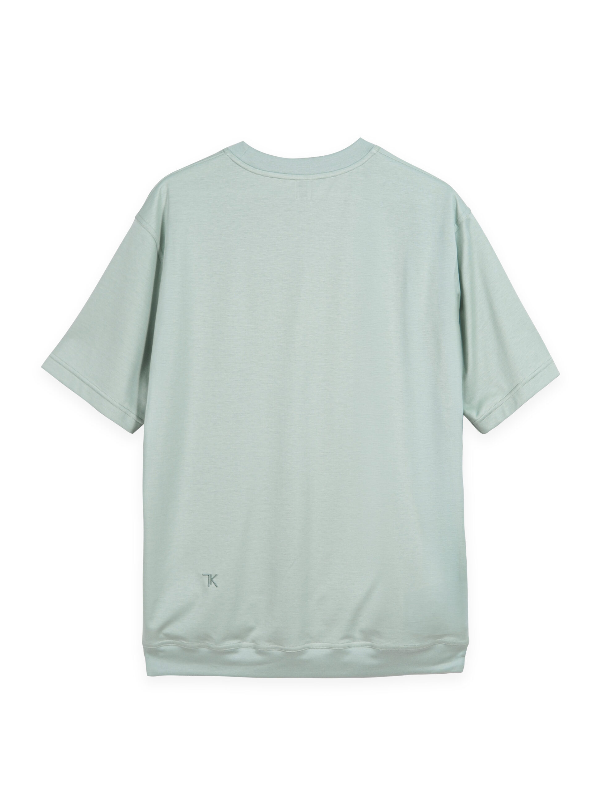 MERCERIZED COTTON CHEST EMBROIDERED LOGO T-SHIRT (K8134501) - Image 6
