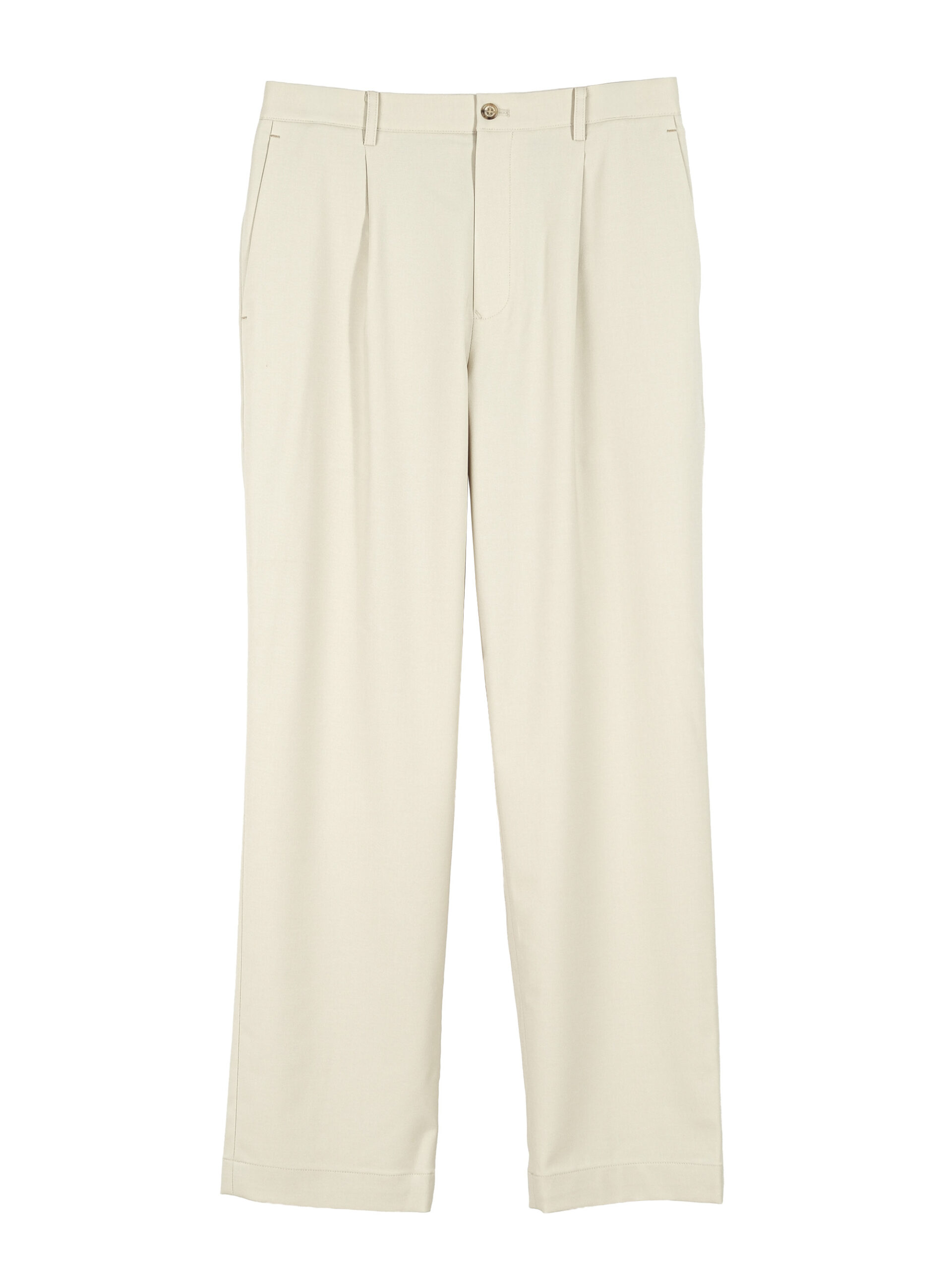 THICK & THIN YARN TWILL STRIGHT EASY PANTS (K8174502)