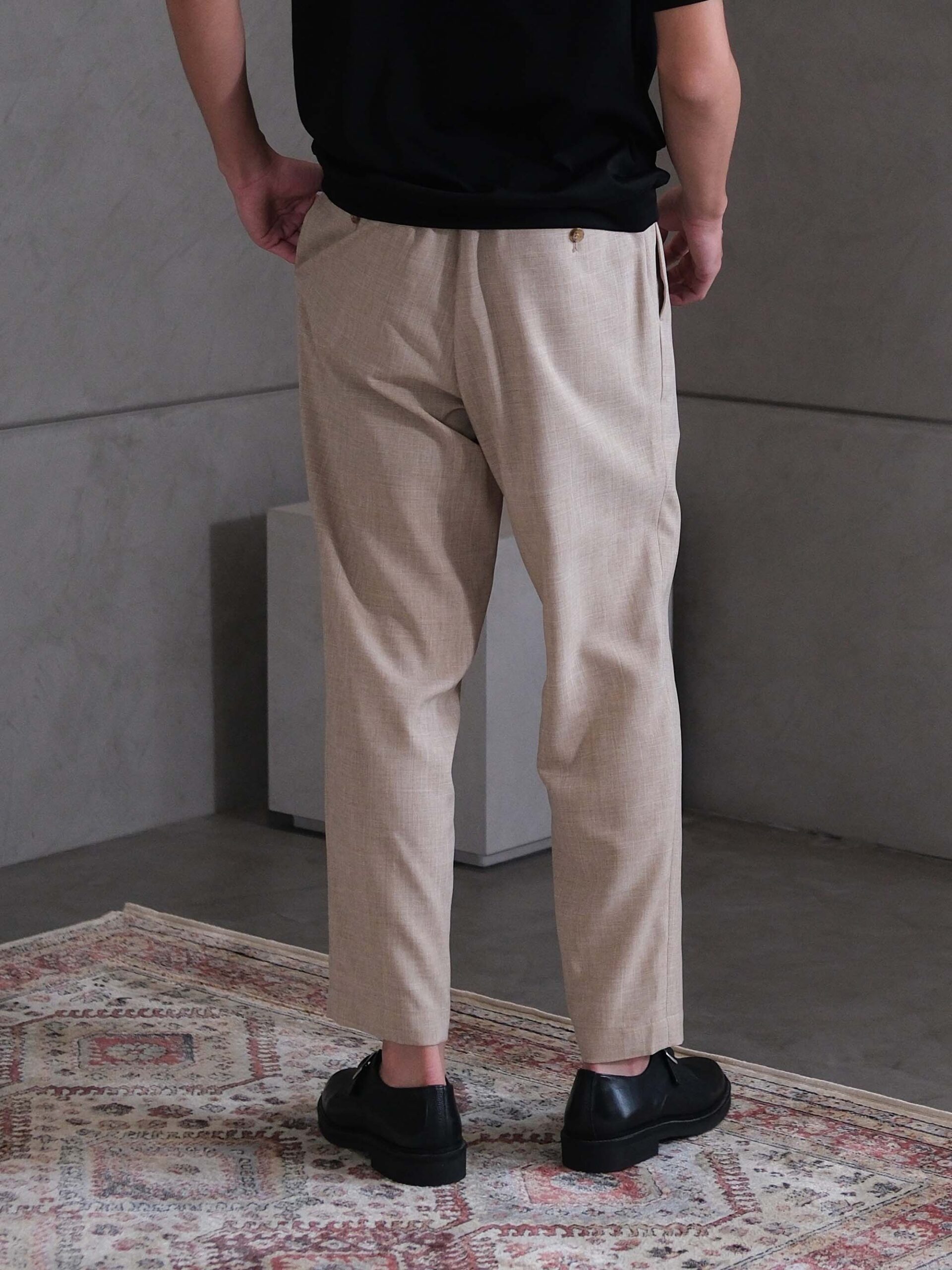MELANGE WOOLINO WIDE EASY PANTS (K8174501) - Image 4