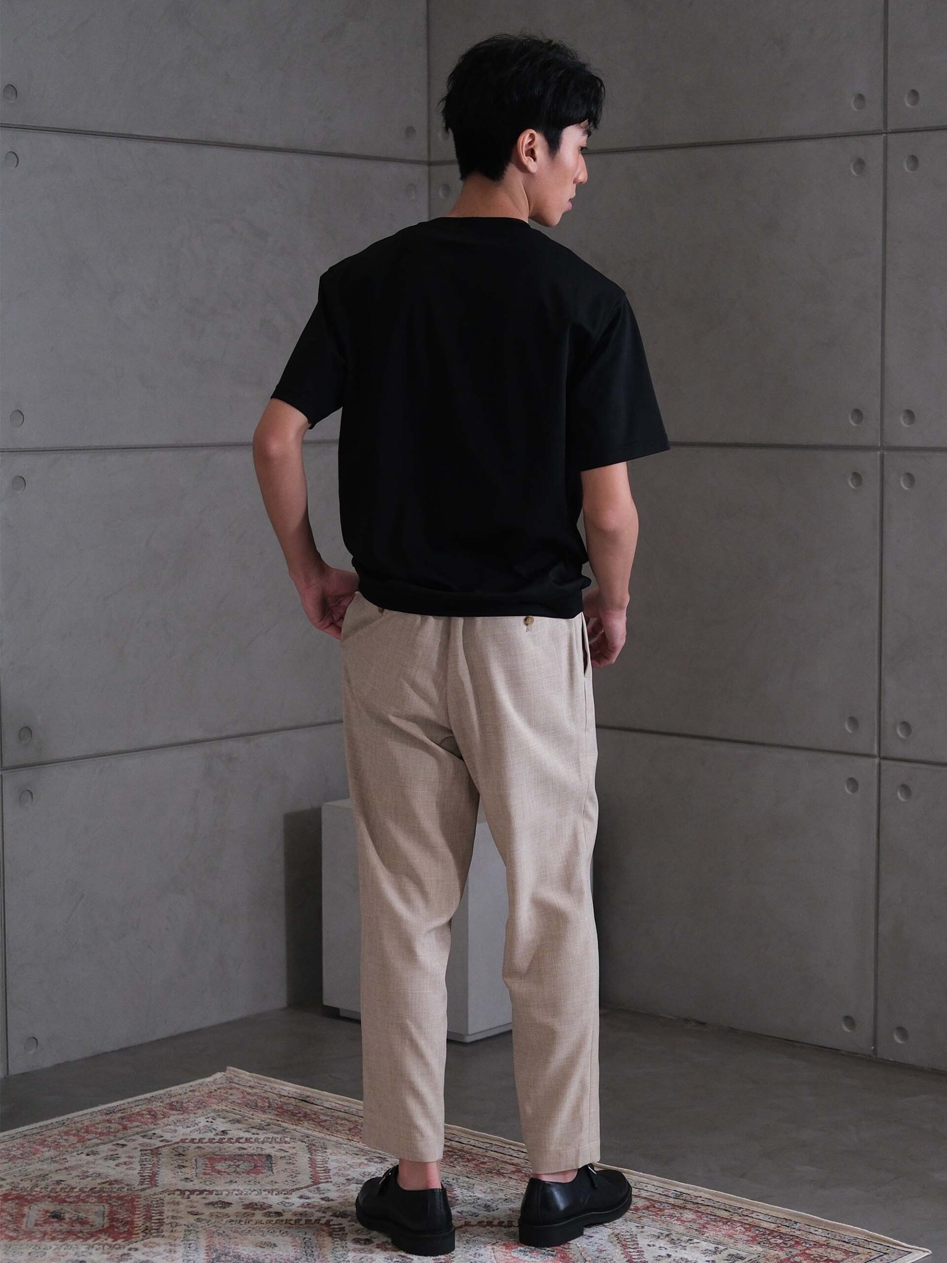 MELANGE WOOLINO WIDE EASY PANTS (K8174501) - Image 3
