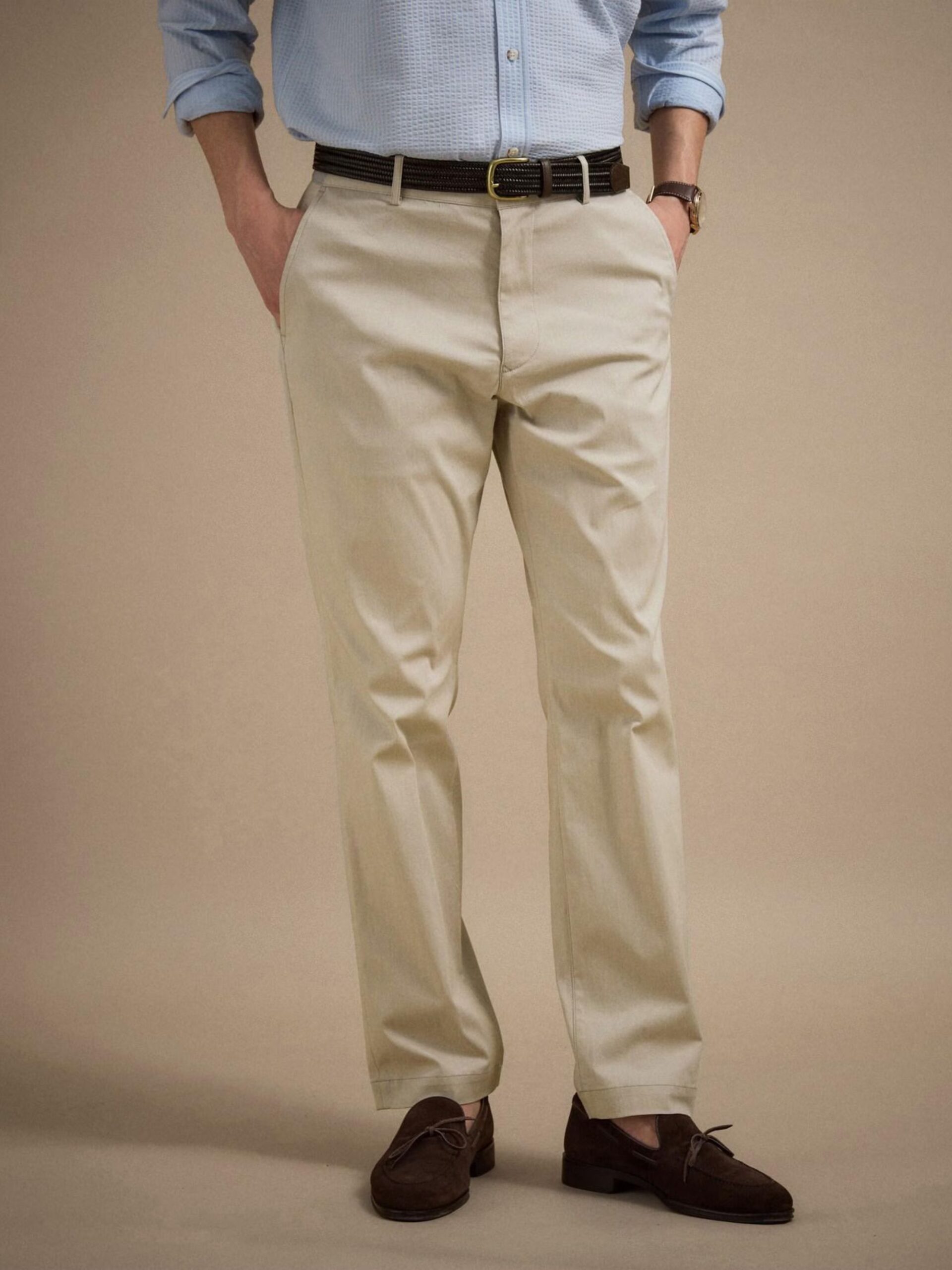 SIDE GORE WAIST STRAIGHT PANTS (07071026) *ECS
