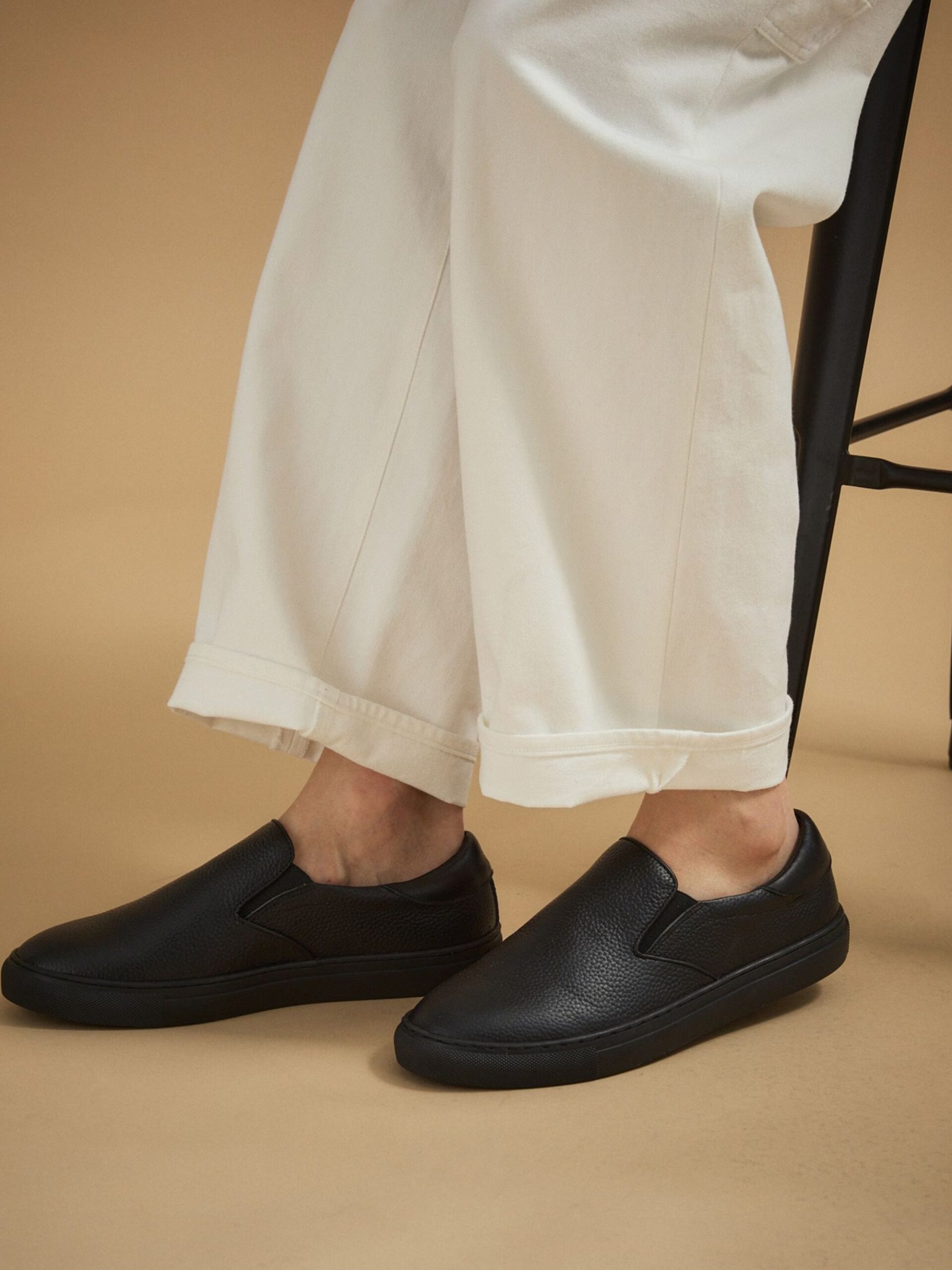 LEATHER SLIP-ON SNEAKERS (07005621) *ECS - Image 9