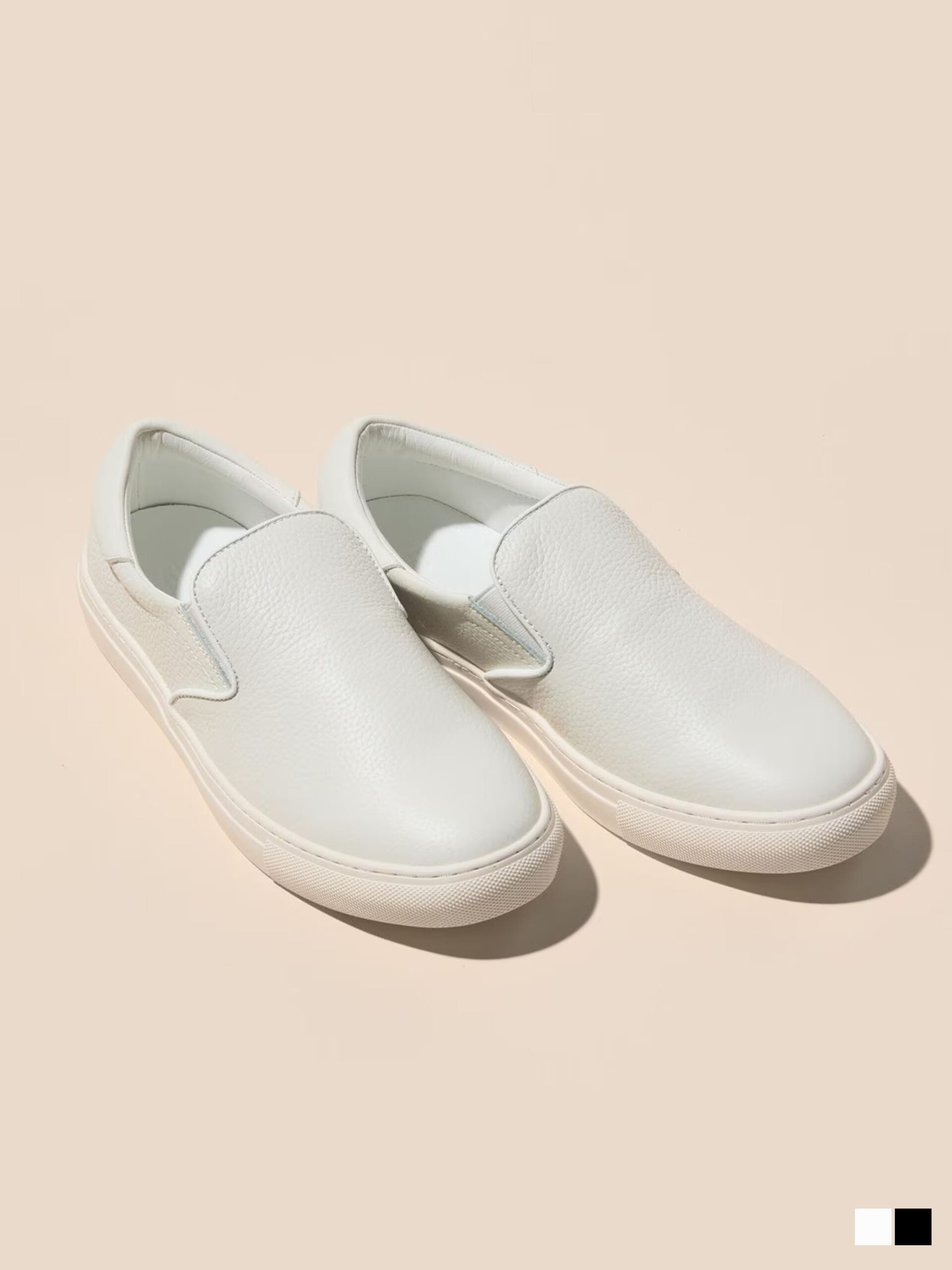 LEATHER SLIP-ON SNEAKERS (07005621) *ECS