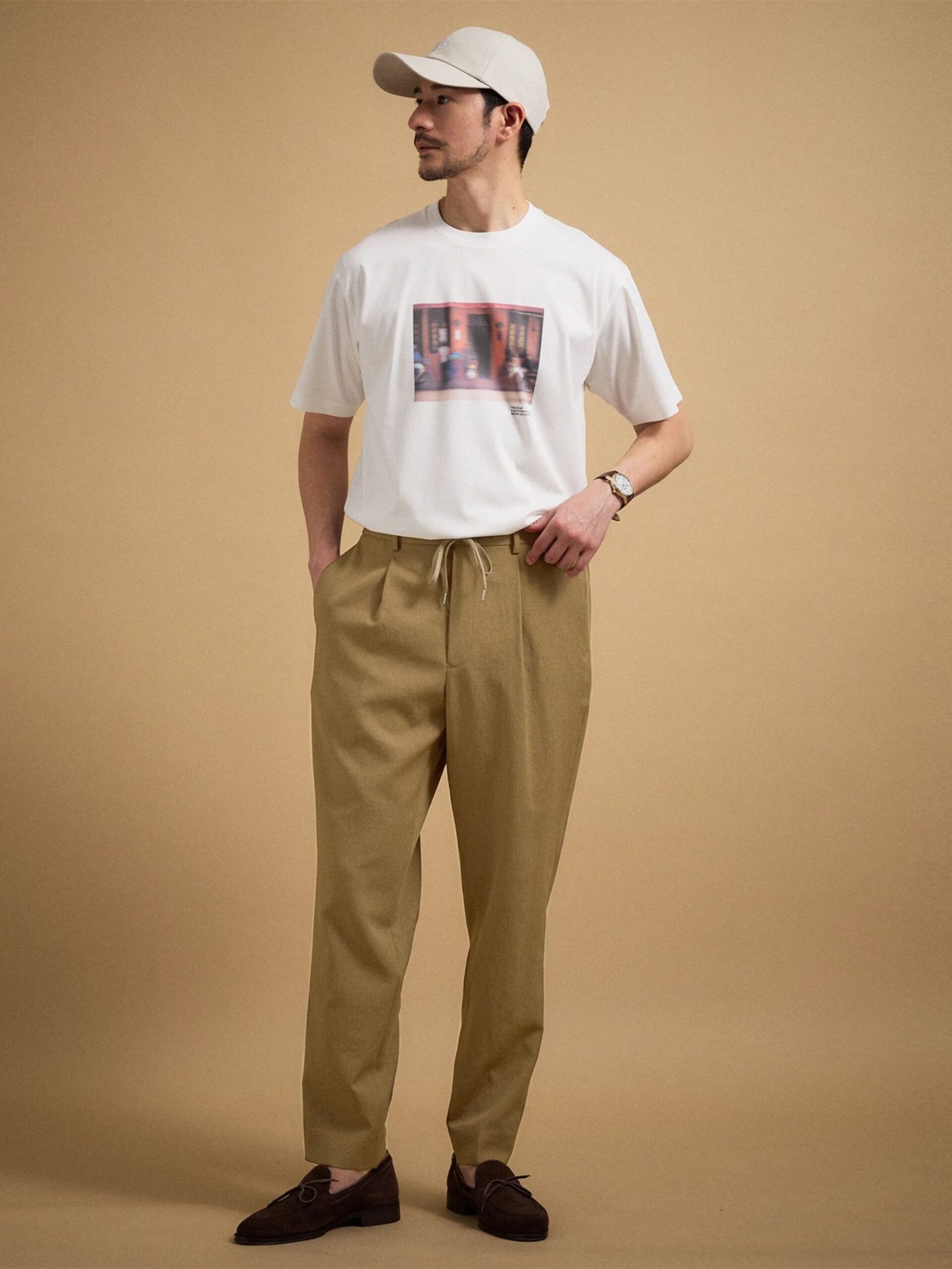 LINEN LIKE KERSEY EASY PANTS (07075030) *ECS - Image 7
