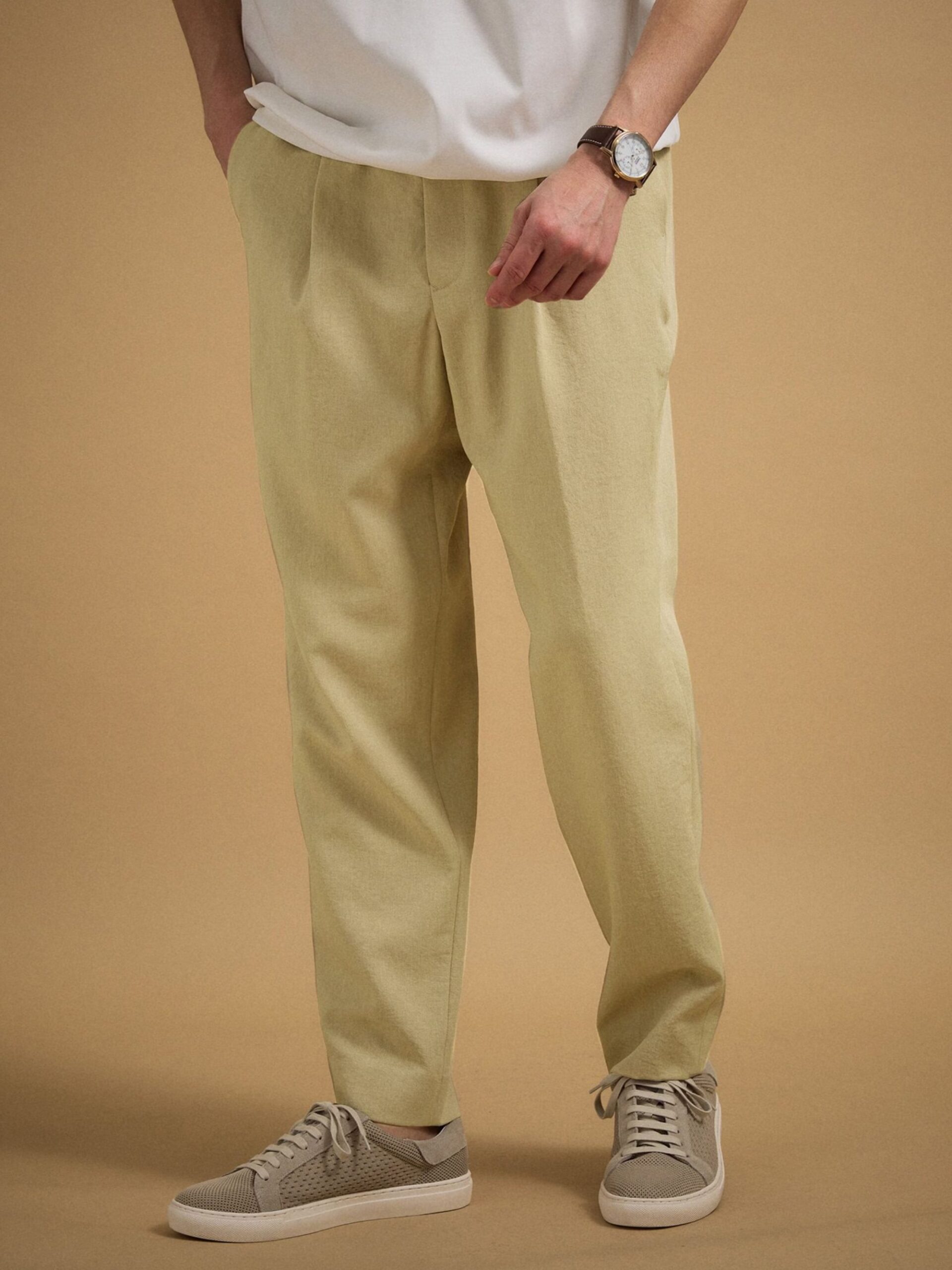 LINEN LIKE KERSEY EASY PANTS (07075030) *ECS - Image 13