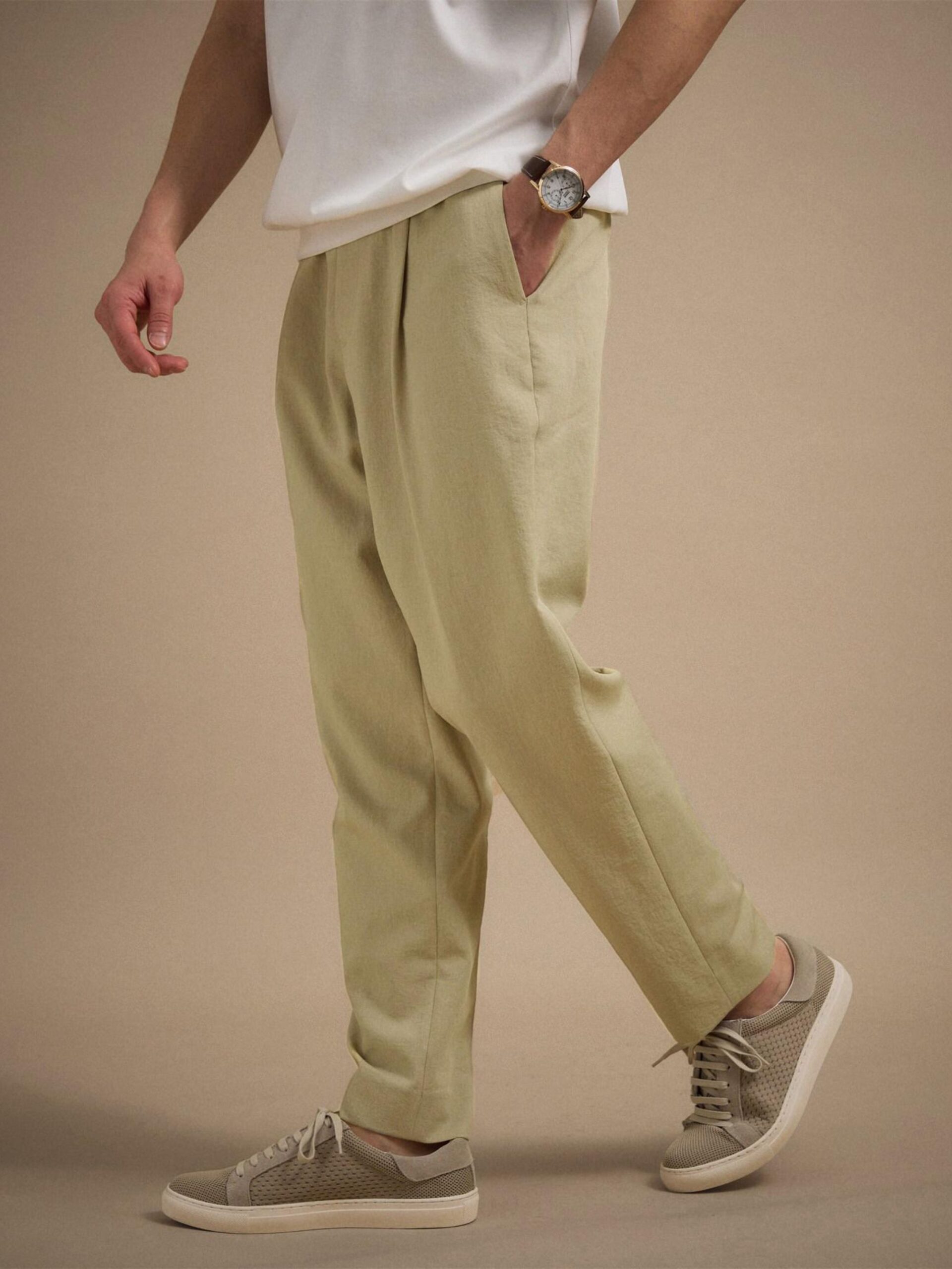 LINEN LIKE KERSEY EASY PANTS (07075030) *ECS - Image 11