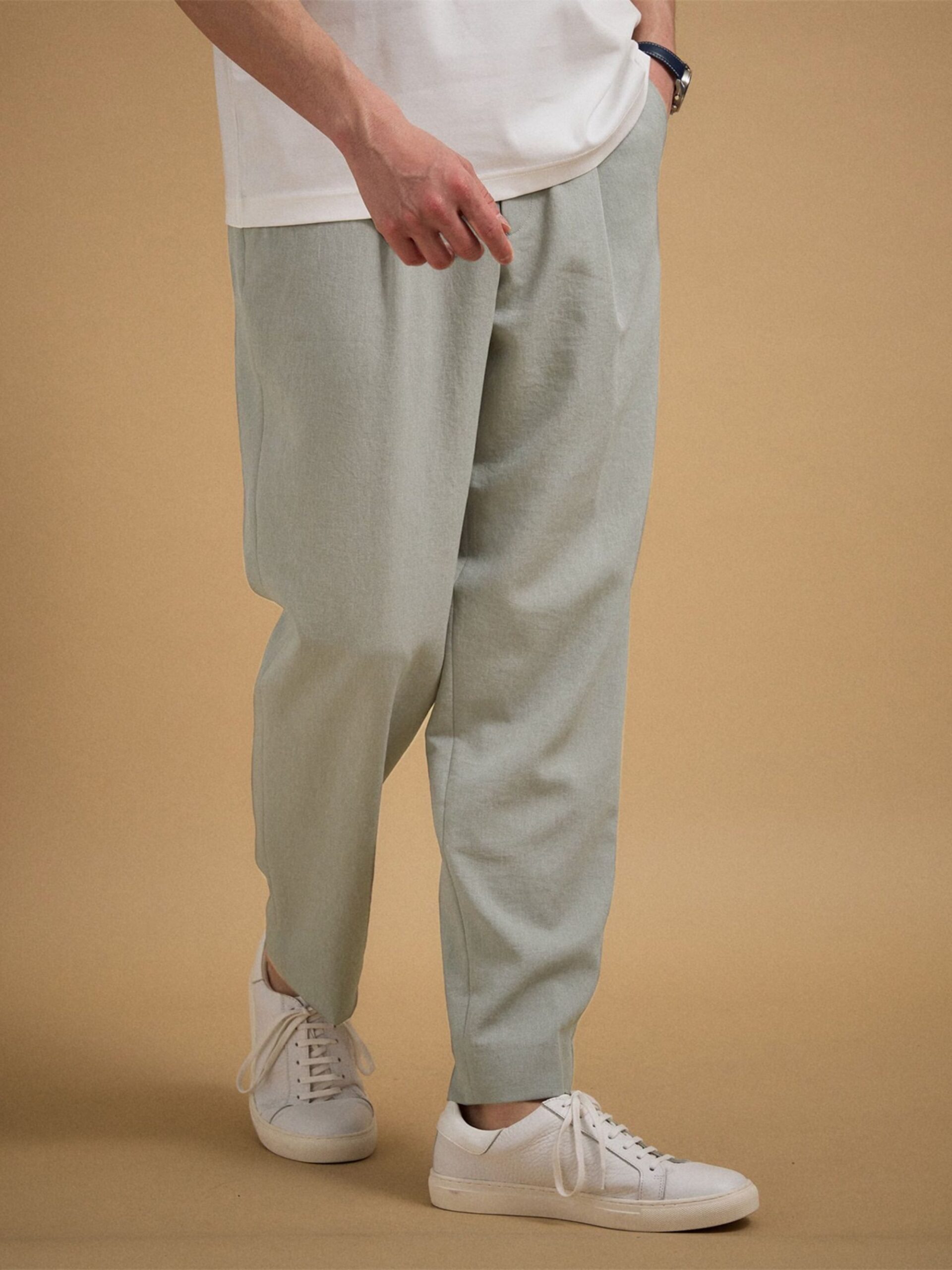 LINEN LIKE KERSEY EASY PANTS (07075030) *ECS - Image 3