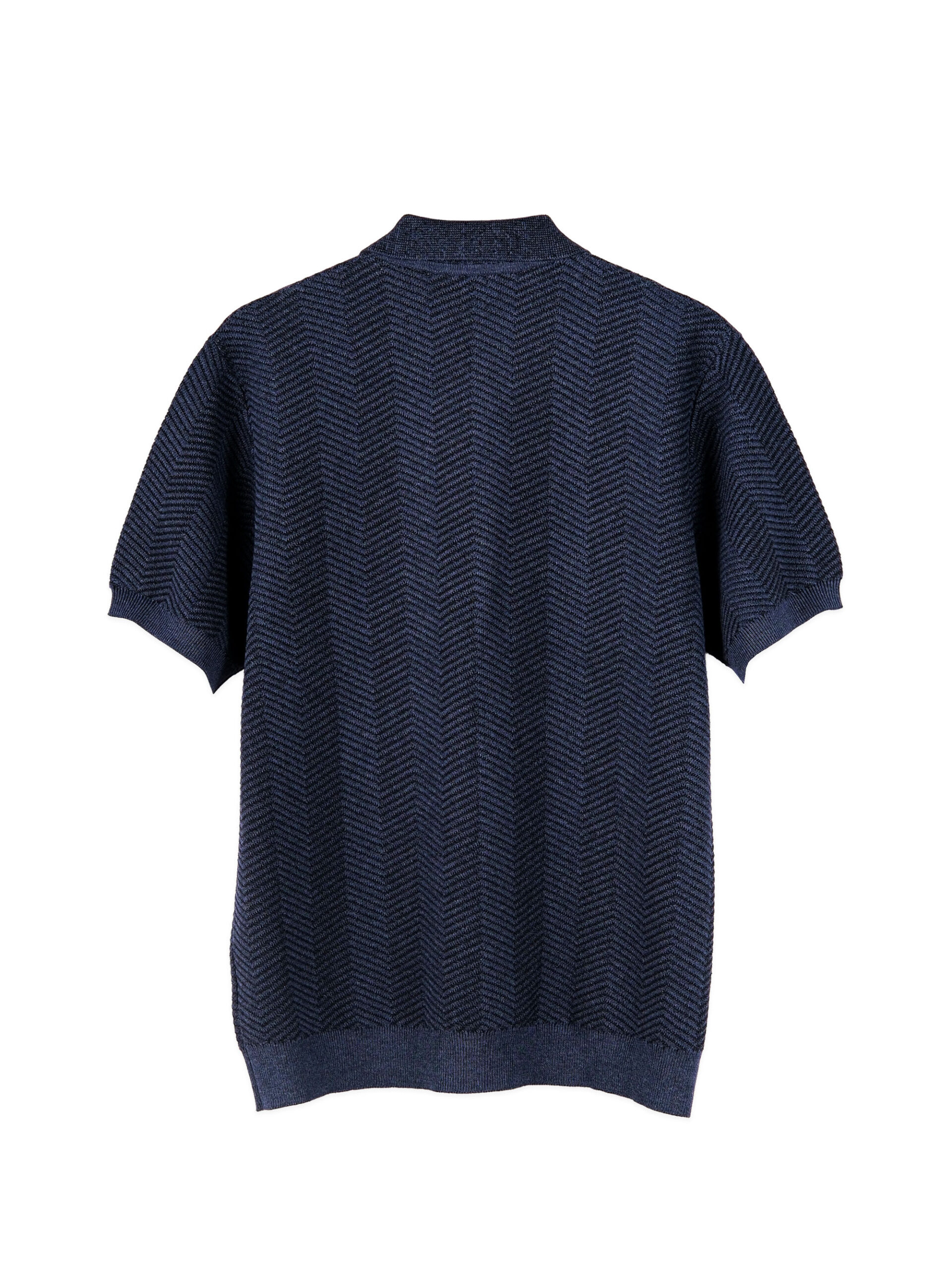 COOLMAX HERRINGBONE ZIPPER POLO SHIRT (K8115101) - Image 12