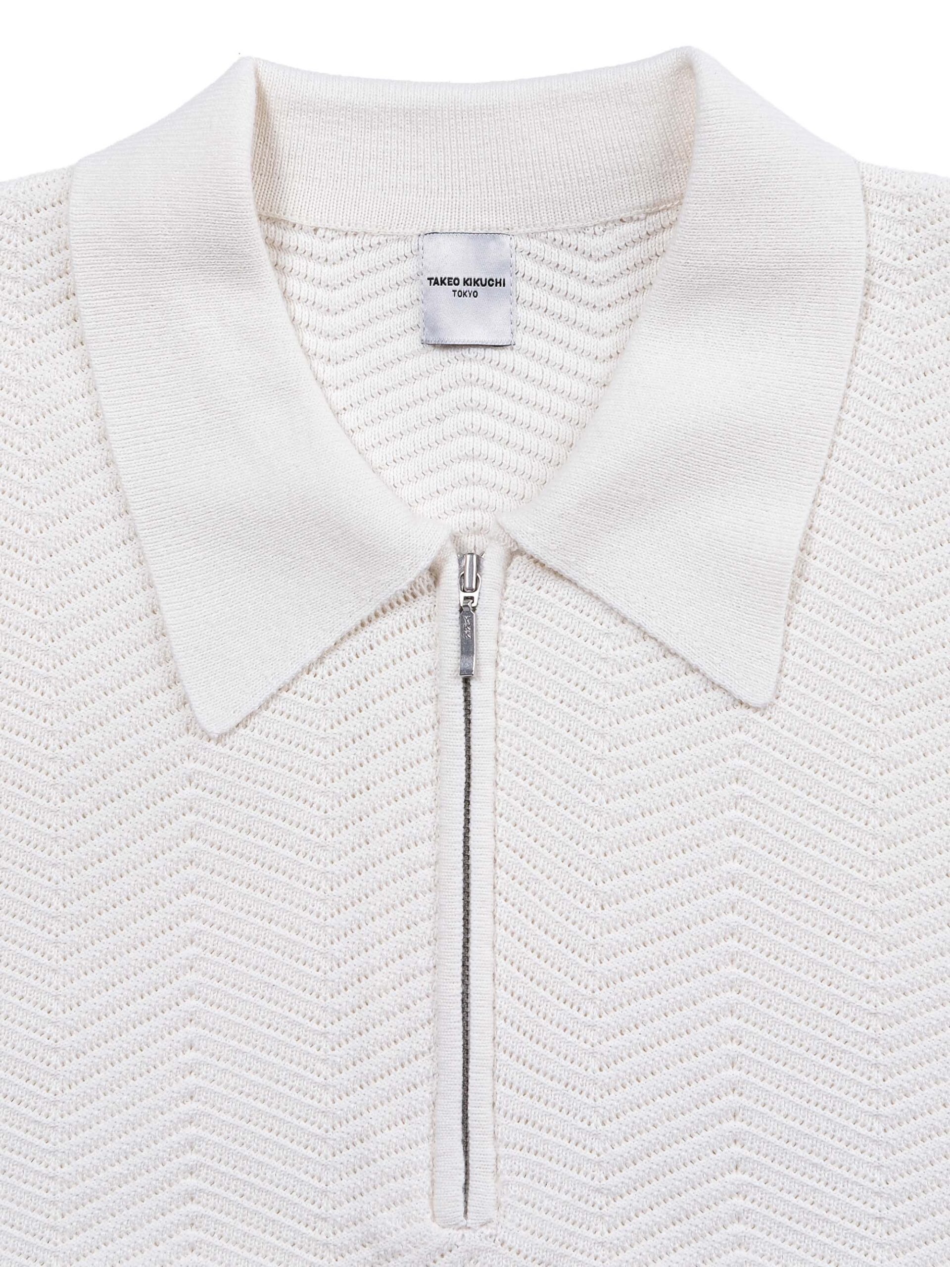 COOLMAX HERRINGBONE ZIPPER POLO SHIRT (K8115101) - Image 14
