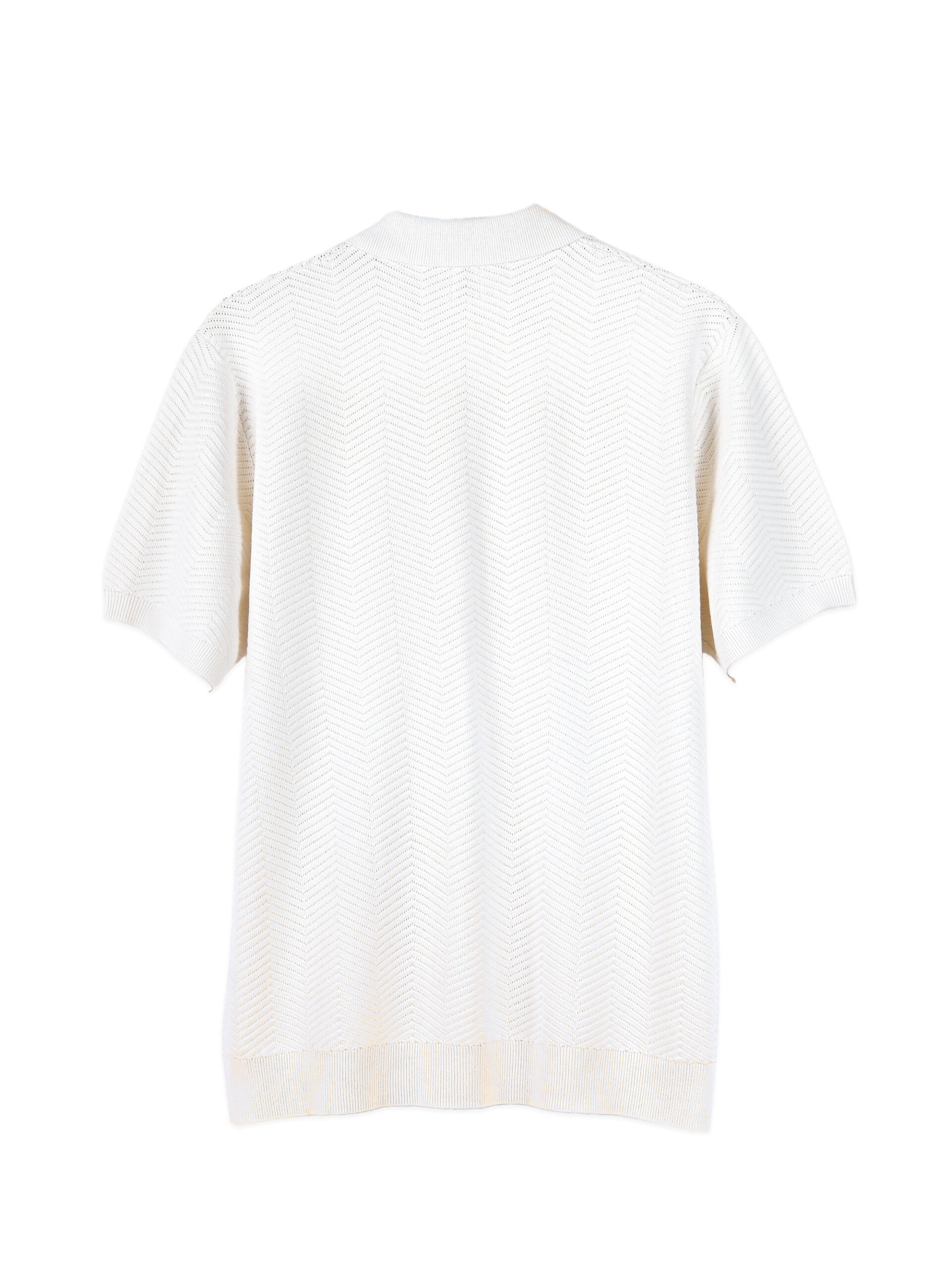 COOLMAX HERRINGBONE ZIPPER POLO SHIRT (K8115101) - Image 17