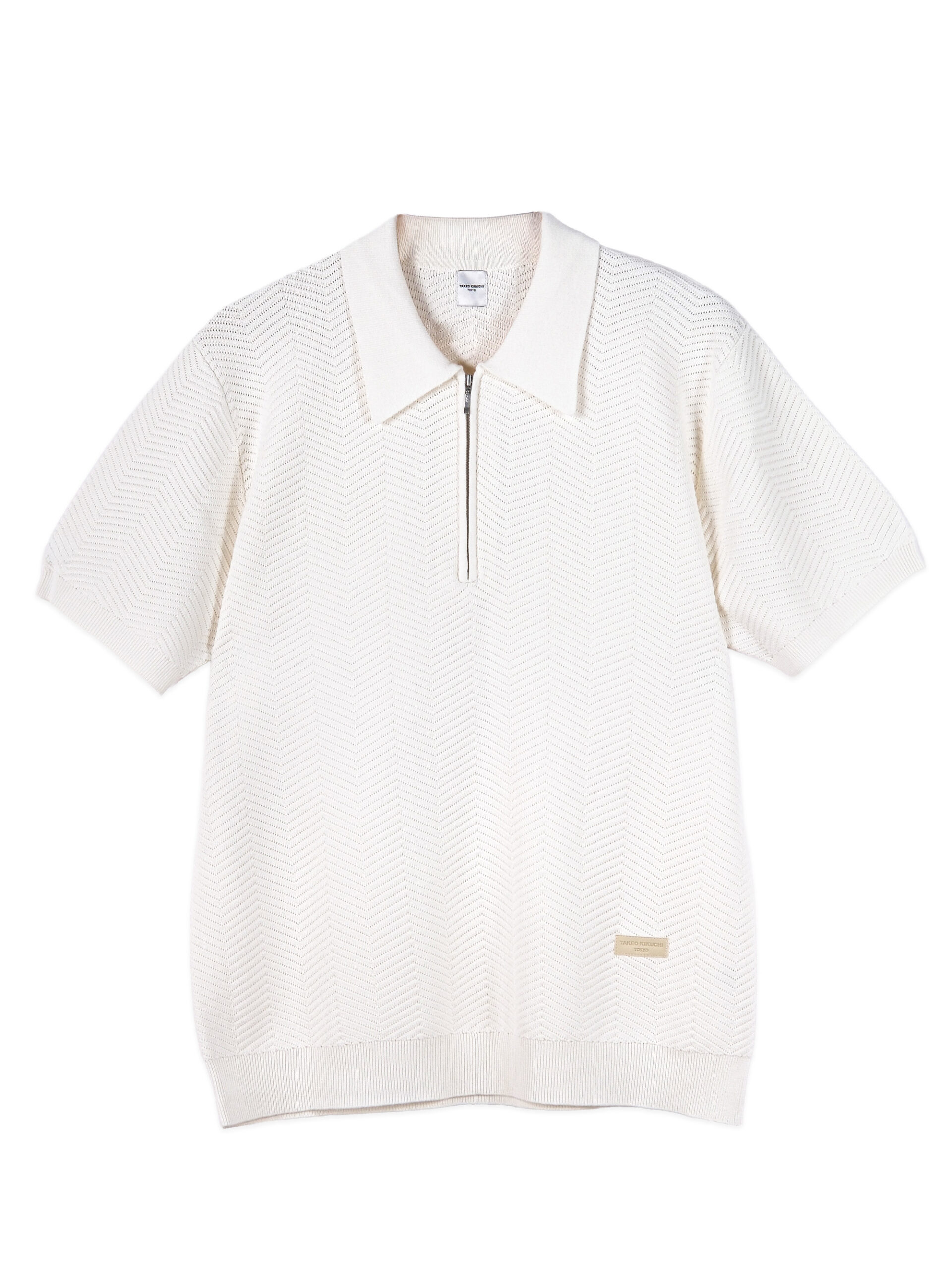 COOLMAX HERRINGBONE ZIPPER POLO SHIRT (K8115101) - Image 13