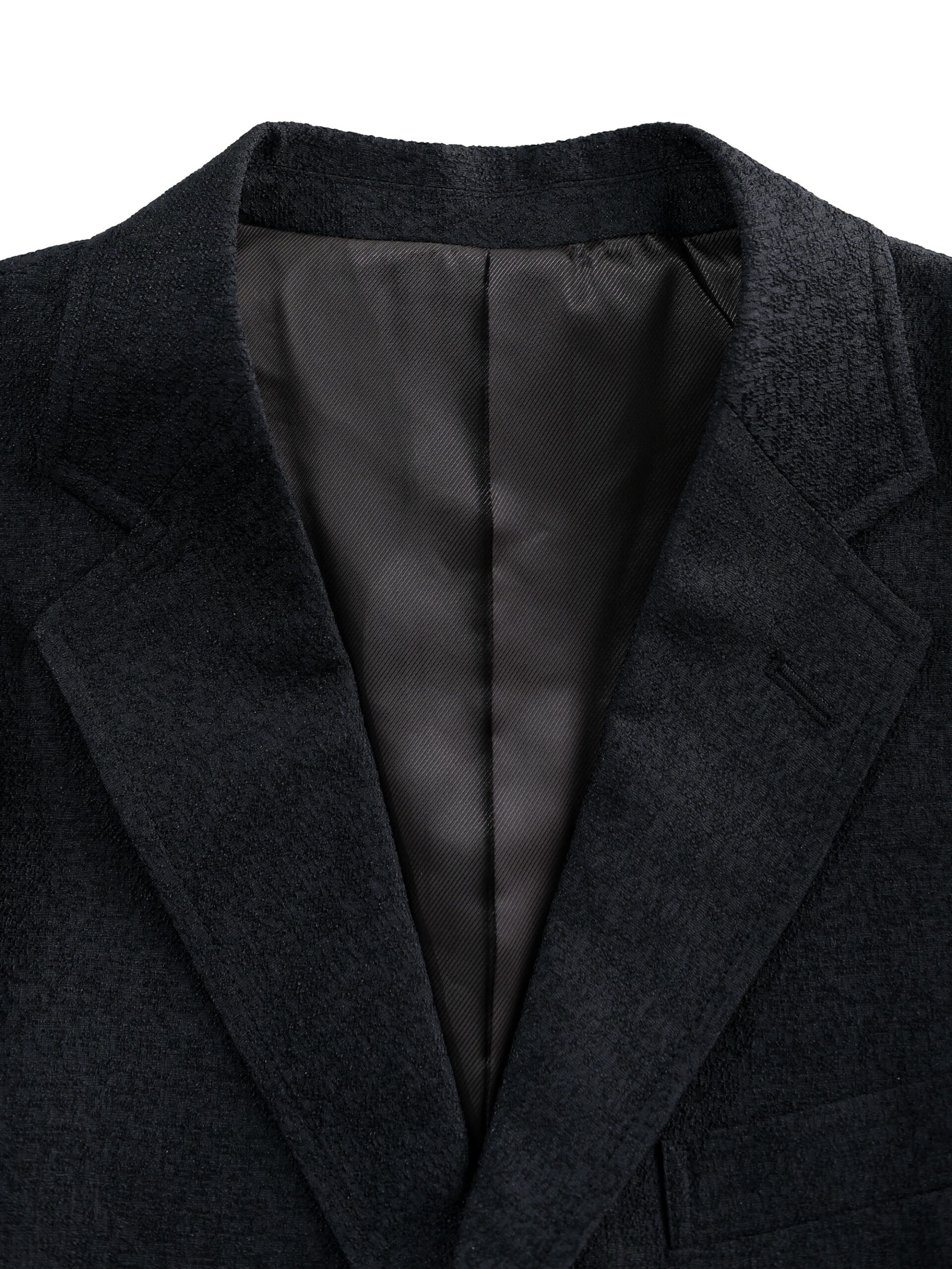 LINEN-LIKE STRETCH JACQUARD SUIT JACKET (K8144601) *ECS - Image 11